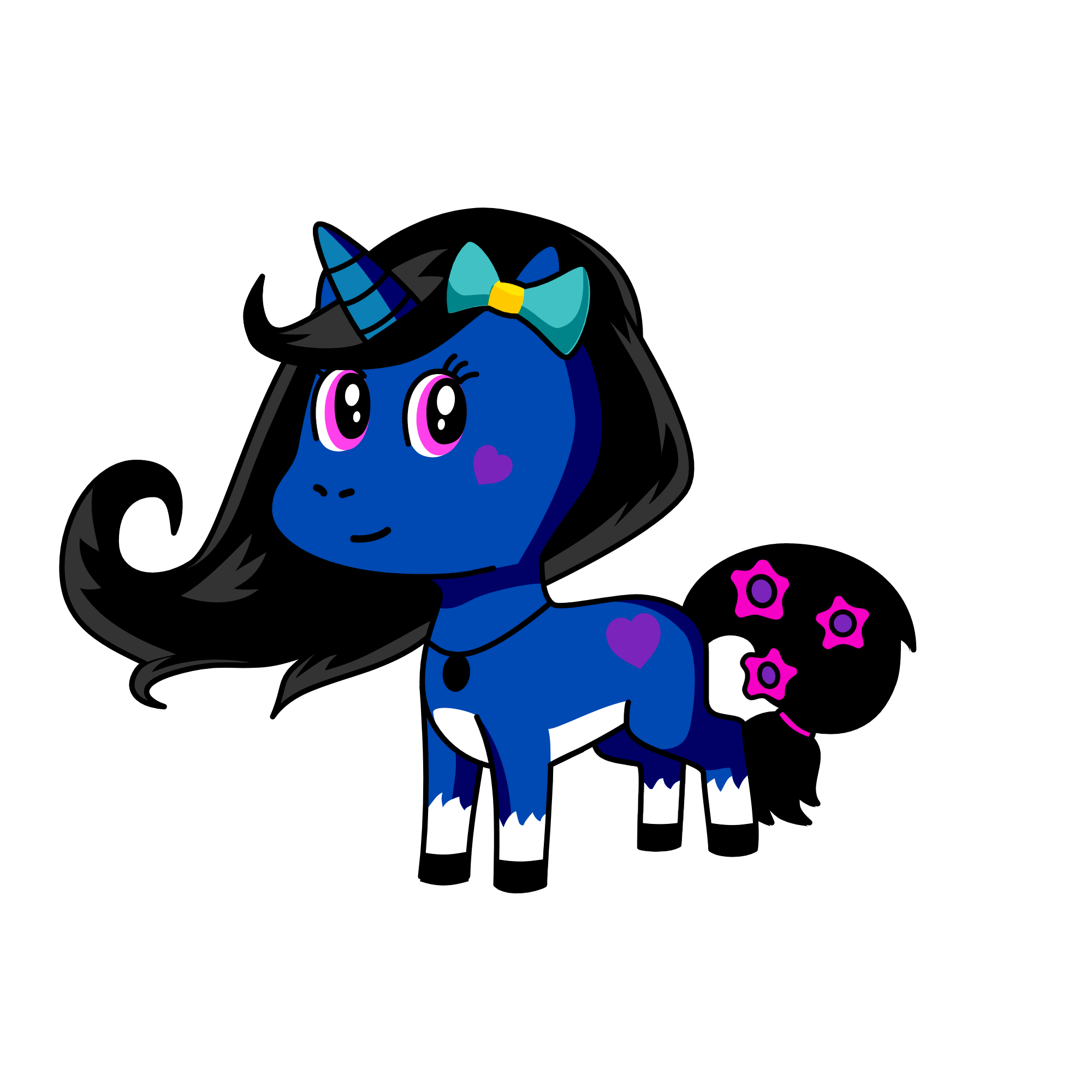 Rainbow, the unicorn