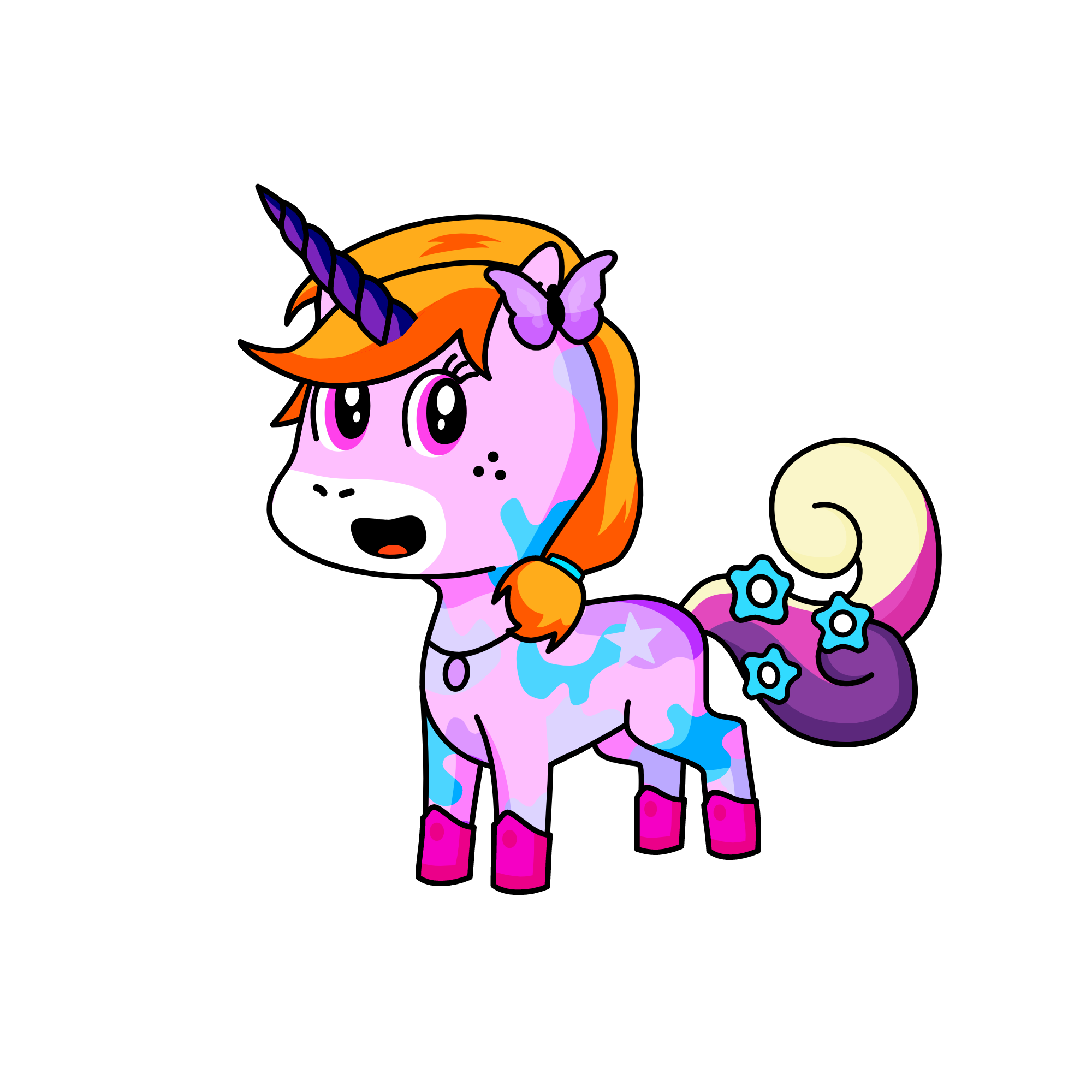 Valiant Vanessa, the unicorn