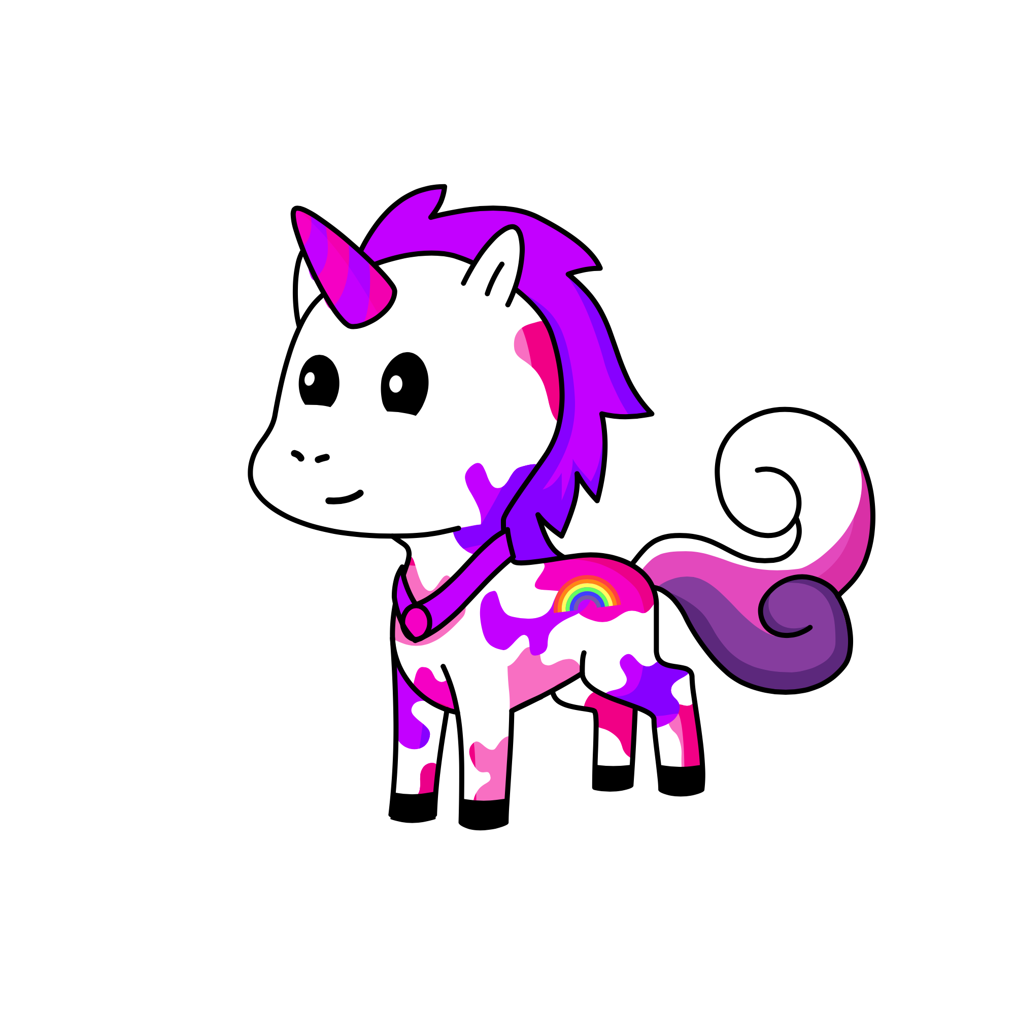  Violet , the unicorn