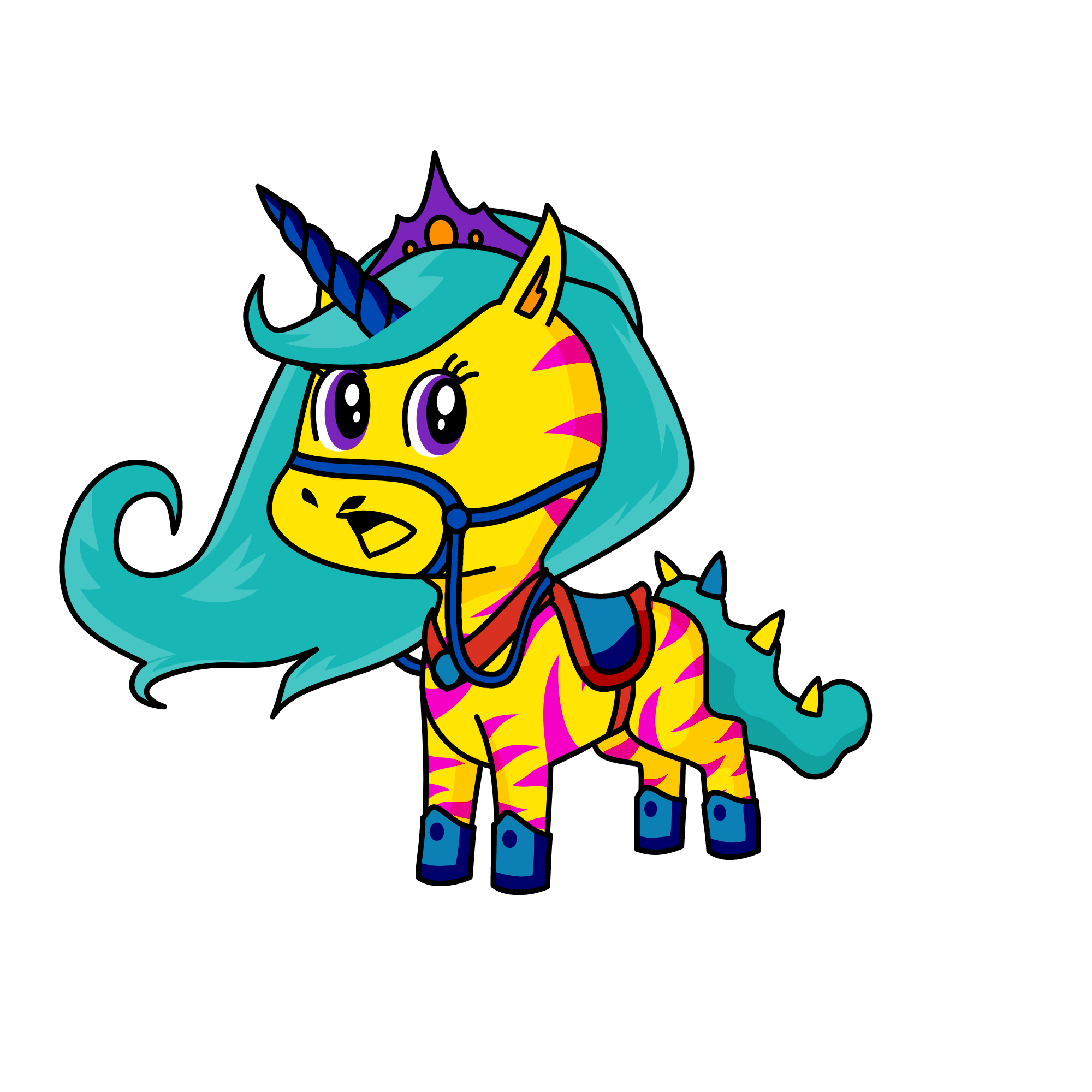 scaredy-younicorn, the unicorn