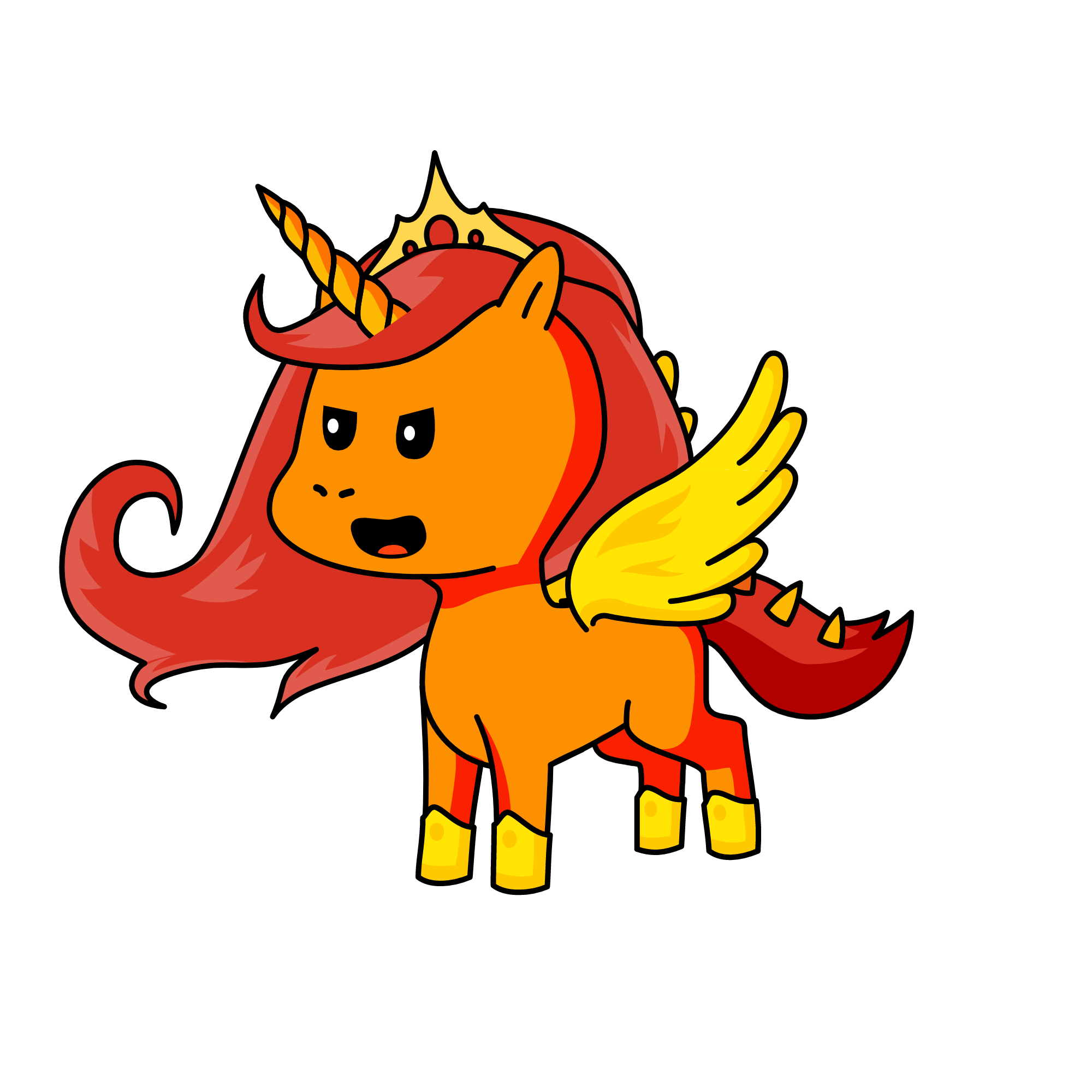 queen fireblaze, the unicorn