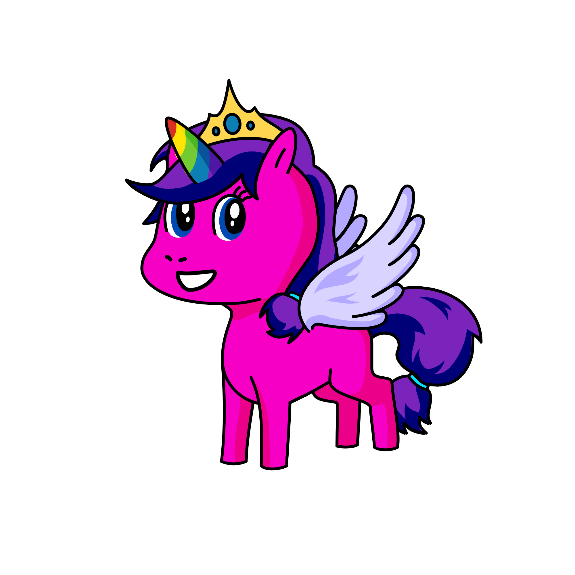 queen skyfeather, the unicorn