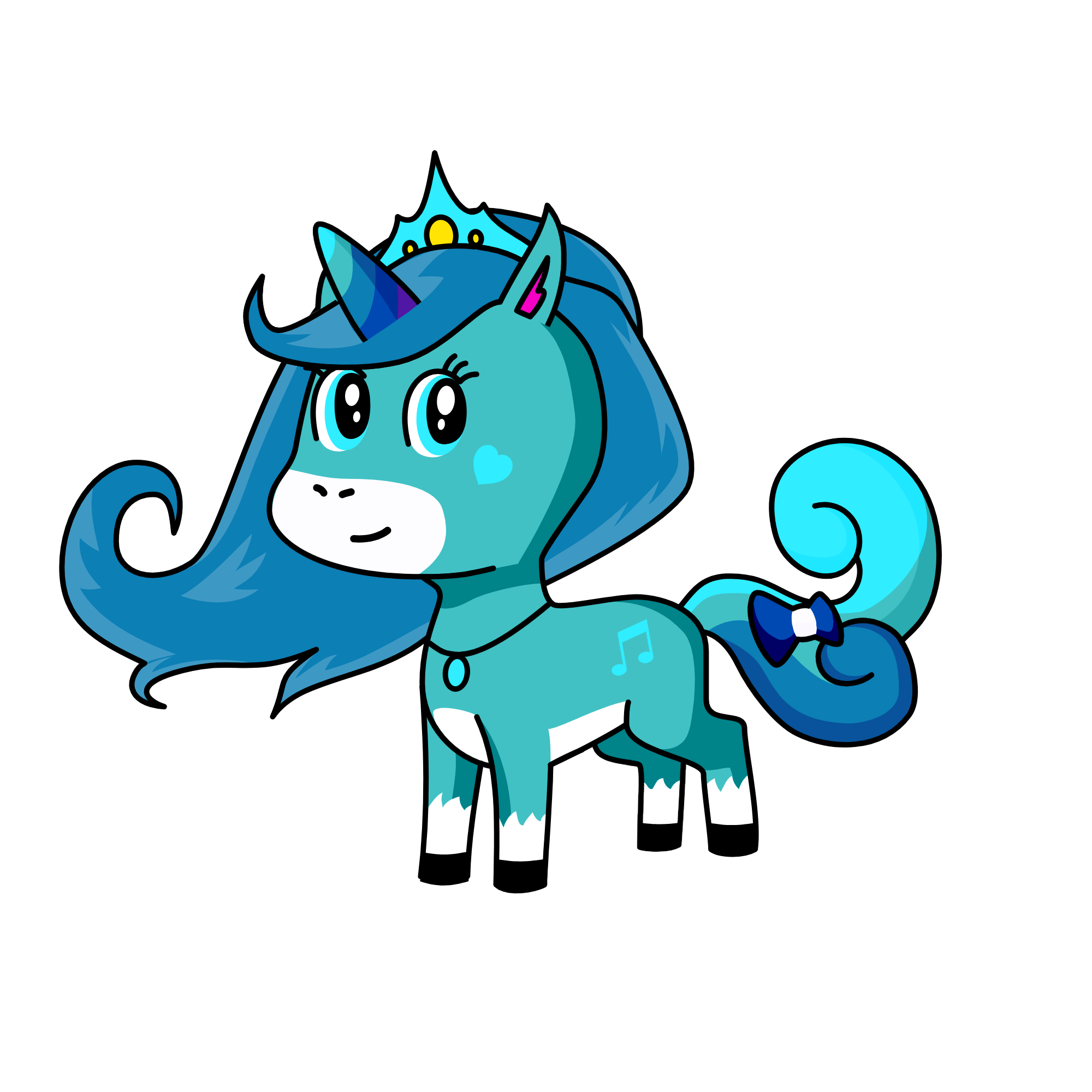 Queen Icicle, the unicorn