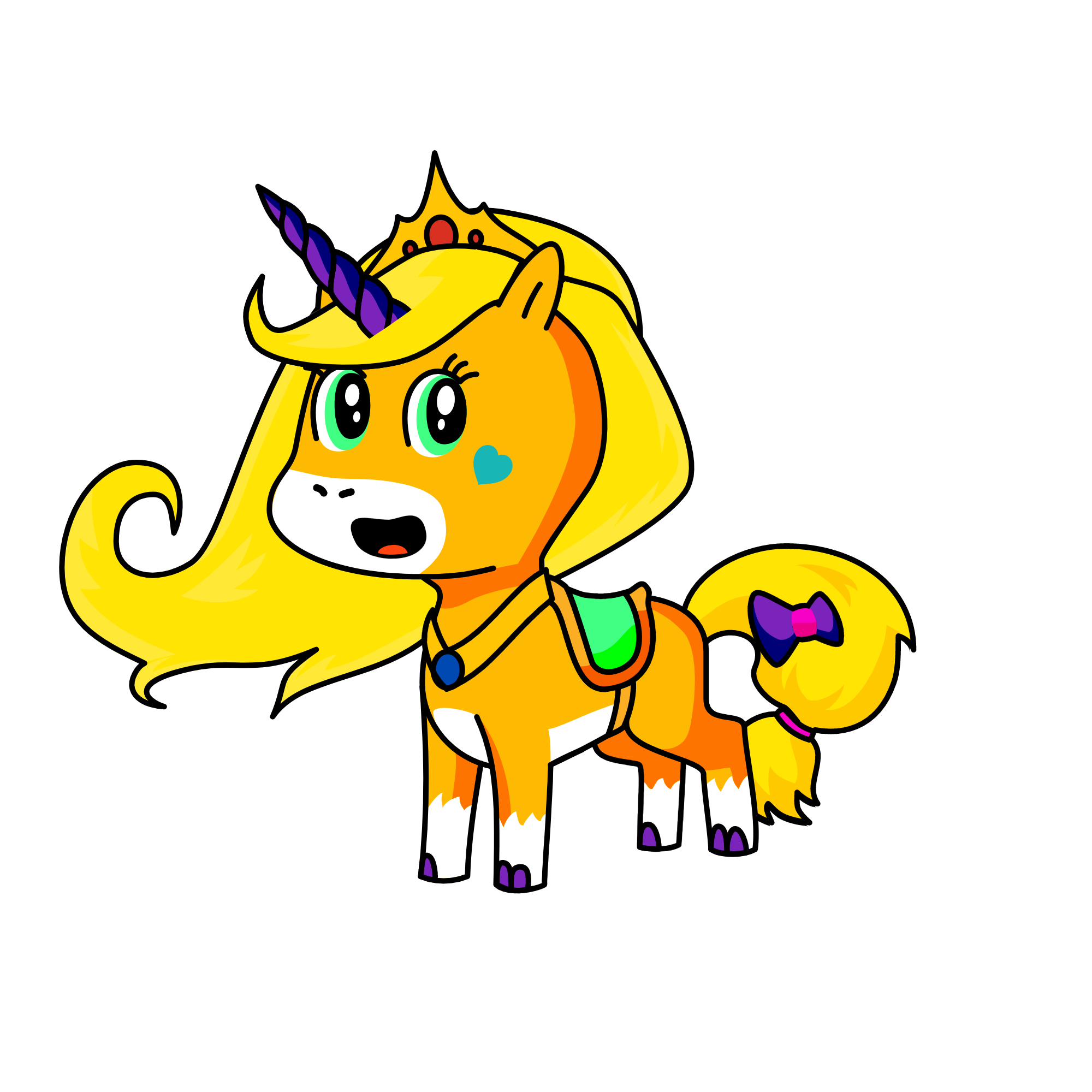 Glimmer the Unicorn, the unicorn