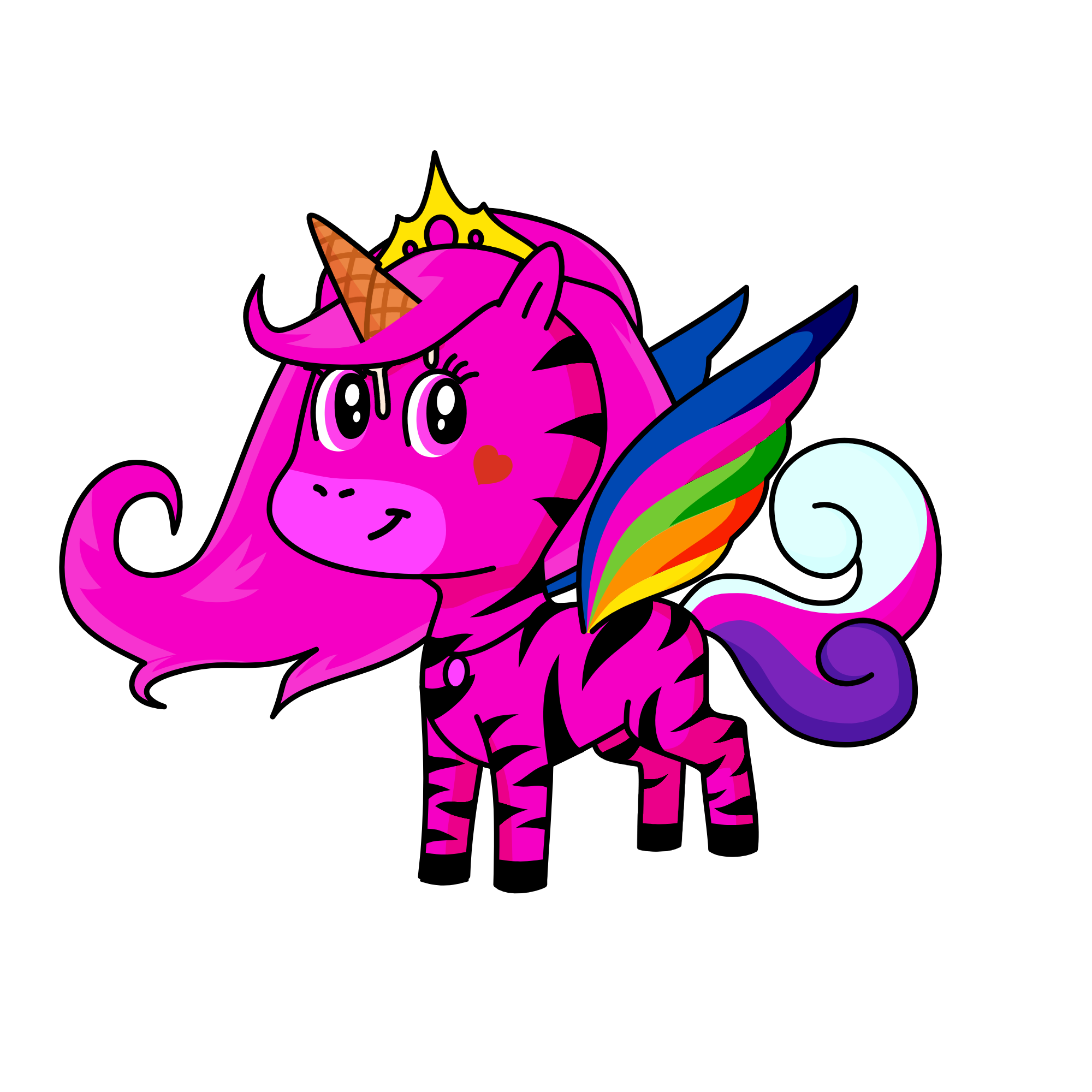 Princess Bubble gum, the unicorn
