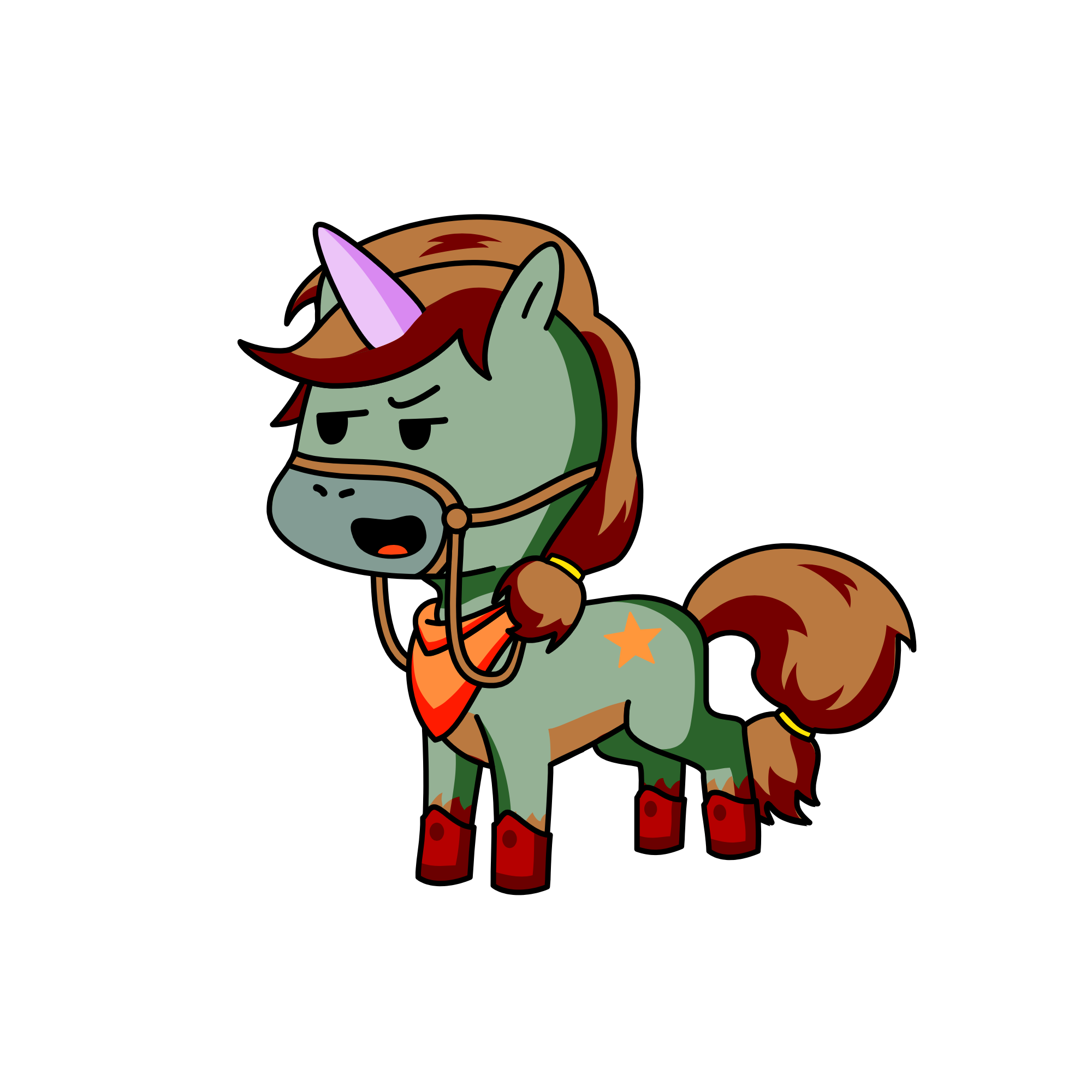 Poncho, the unicorn