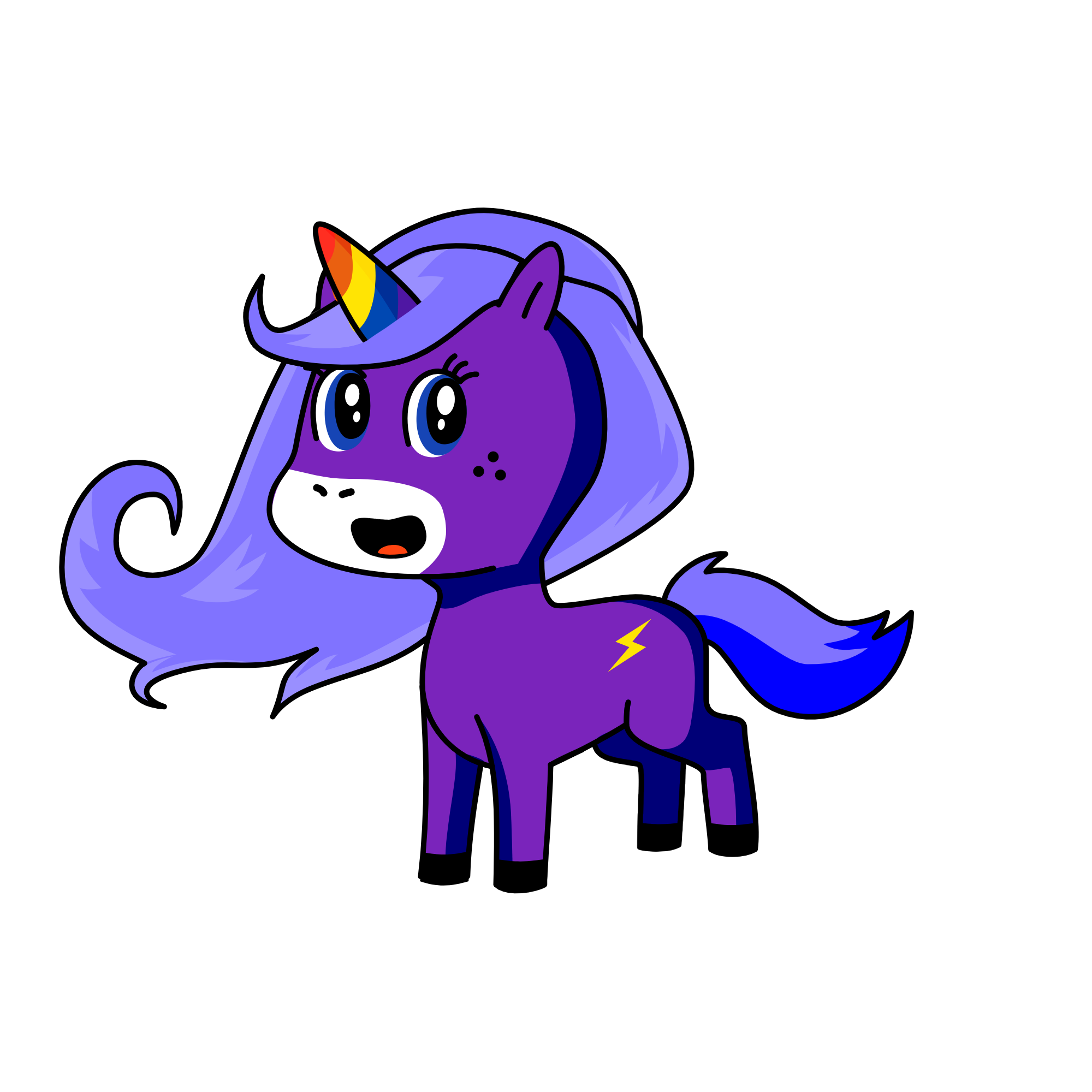 Moonlight, the unicorn