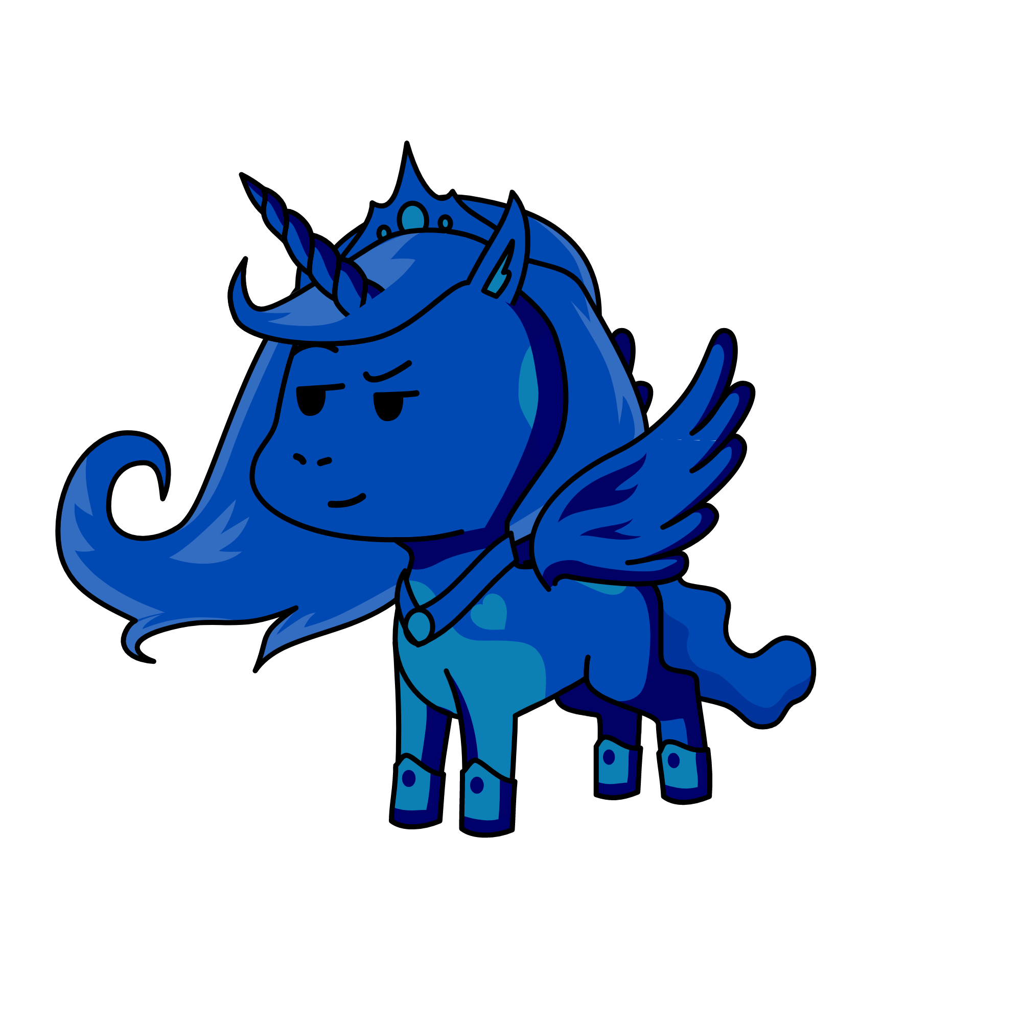 Princess Luna, the unicorn