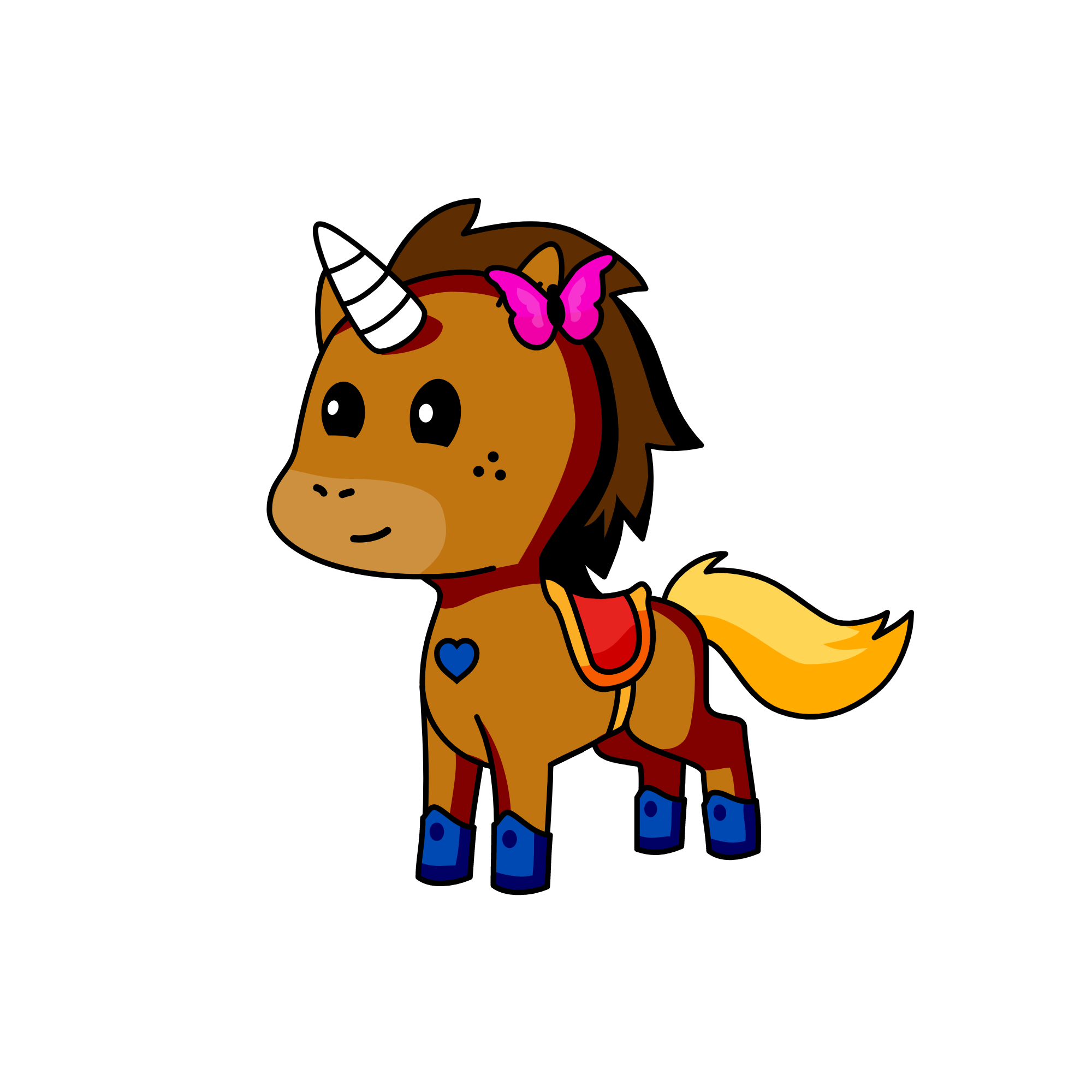 CornyBrownie, the unicorn