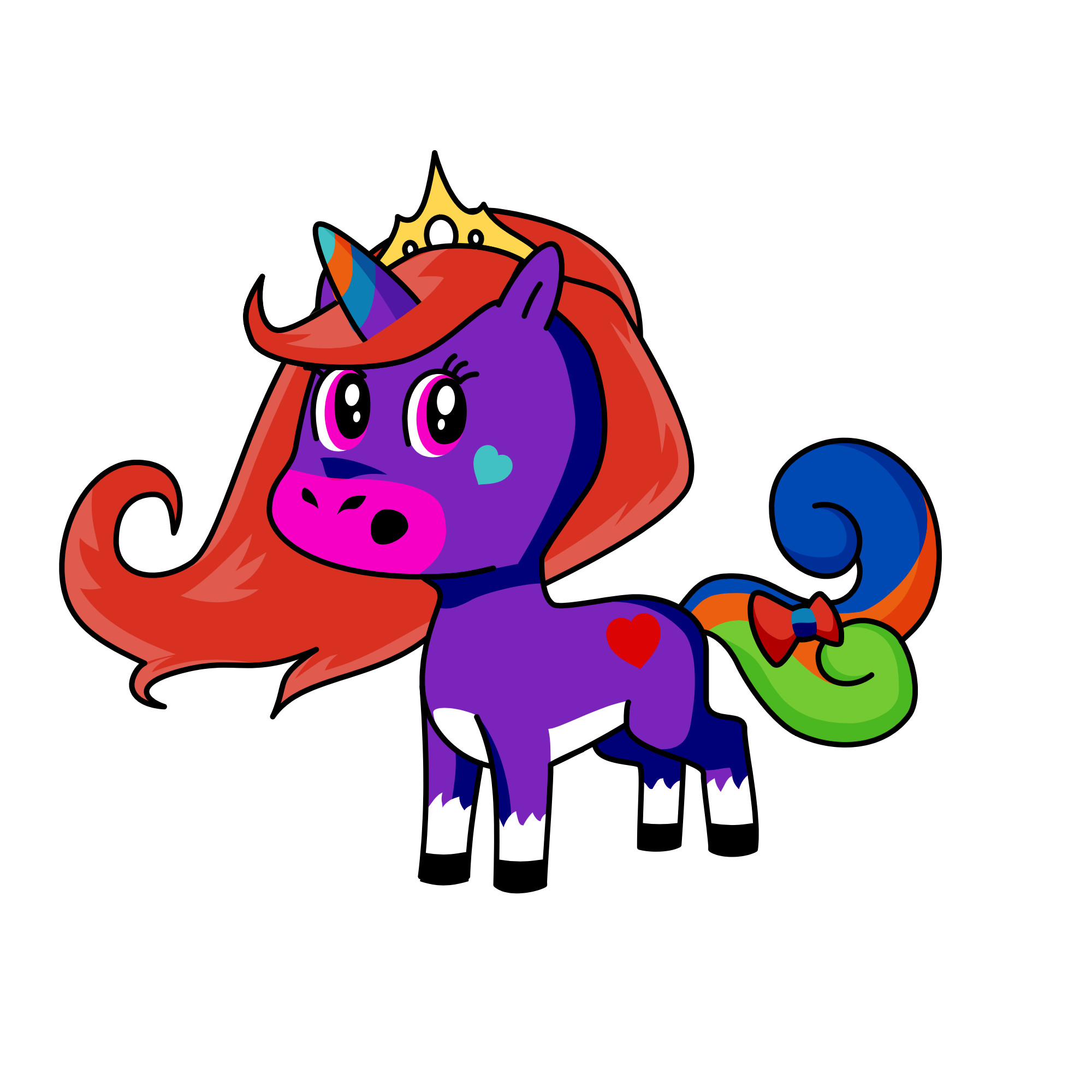 Flutter shy, the unicorn