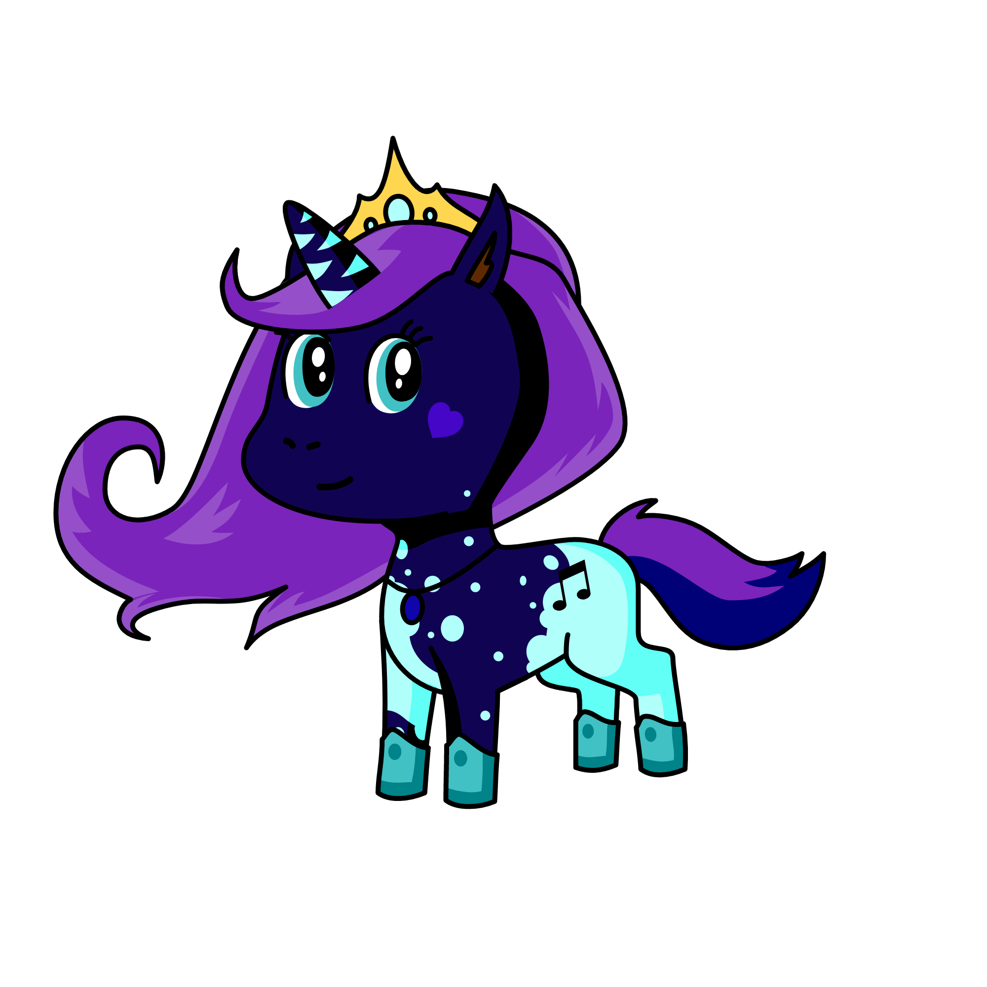 Midnight Violet, the unicorn