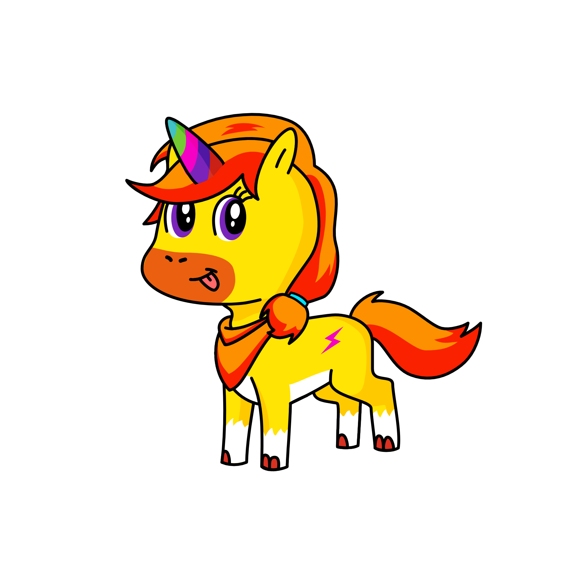 sun flicker, the unicorn