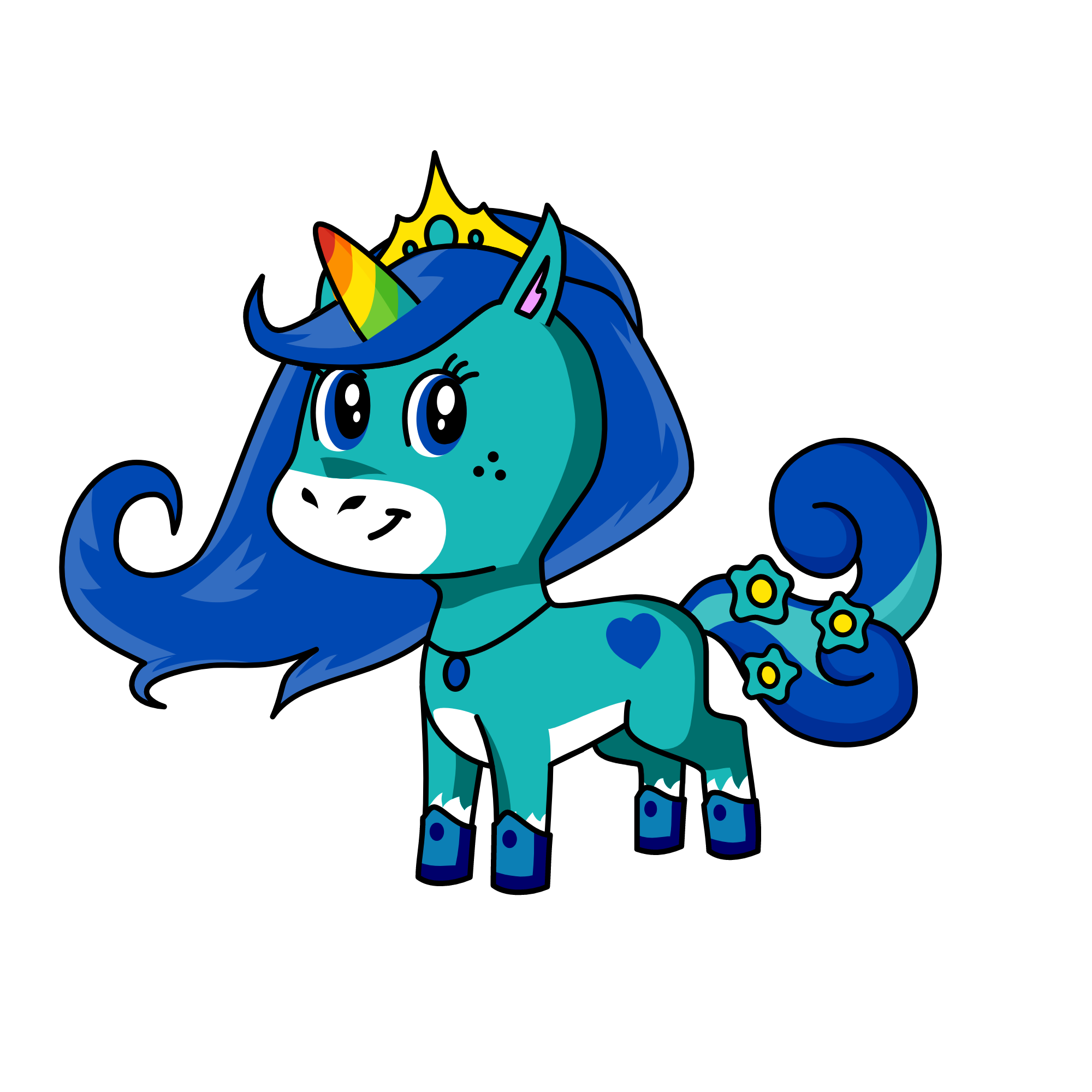 qween ice girl, the unicorn