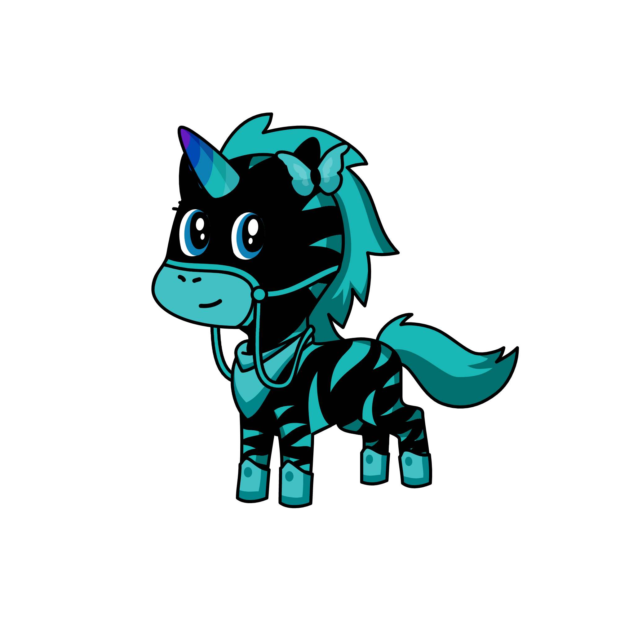 Light black, the unicorn