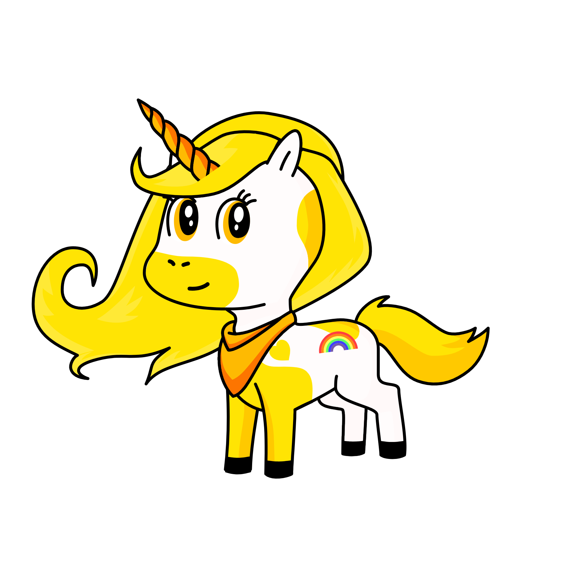 Giallina, the unicorn