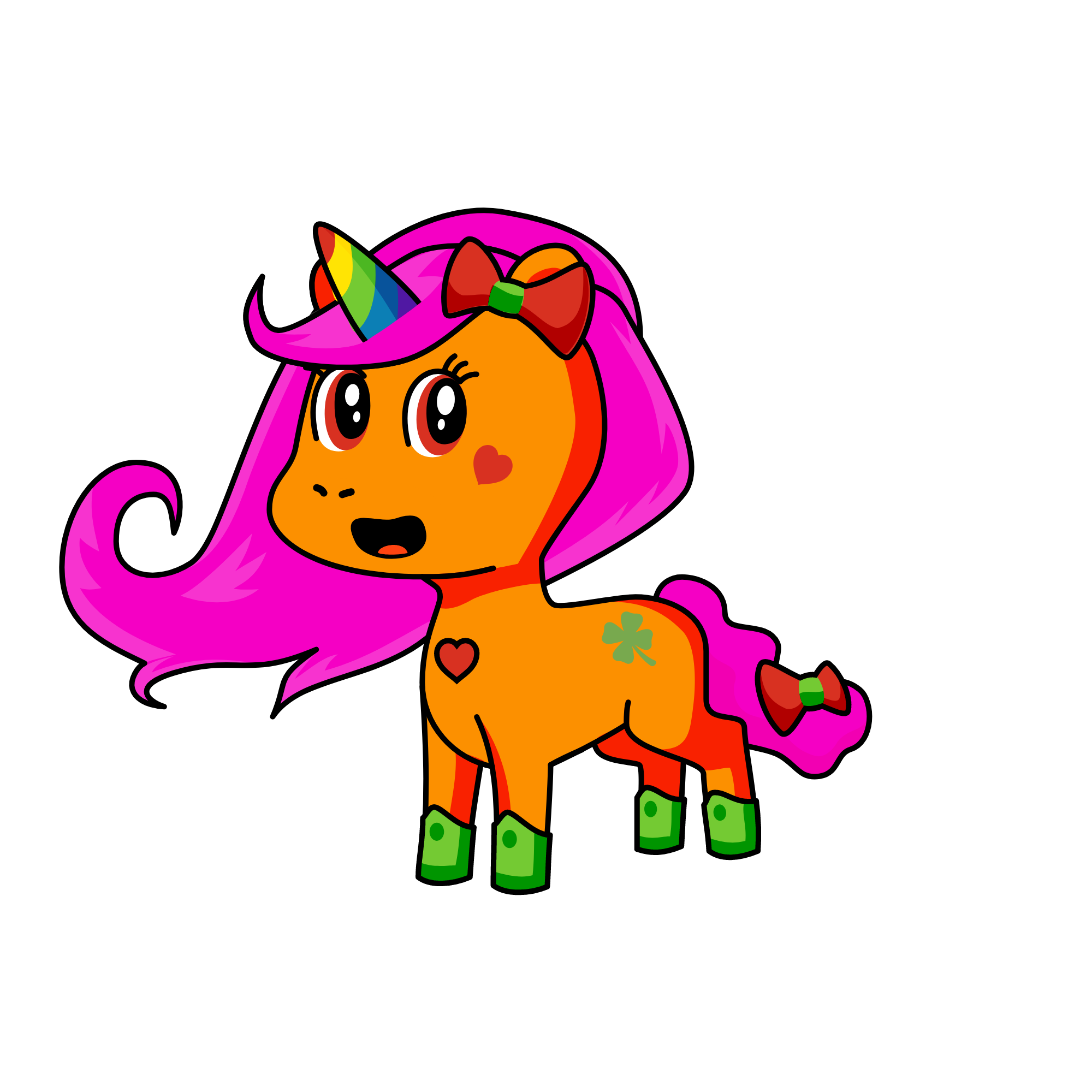 Light rainbow Uncorn, the unicorn