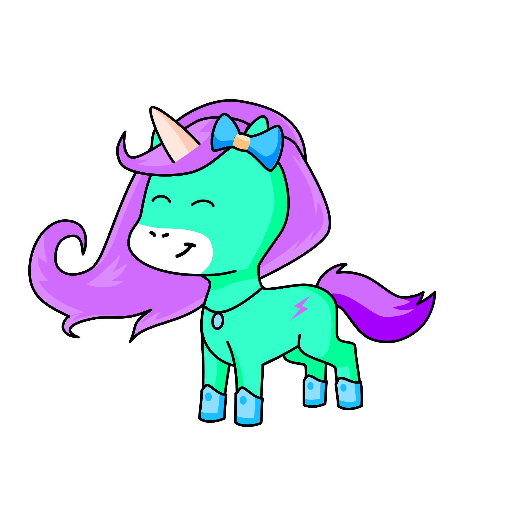 Pily poo, the unicorn