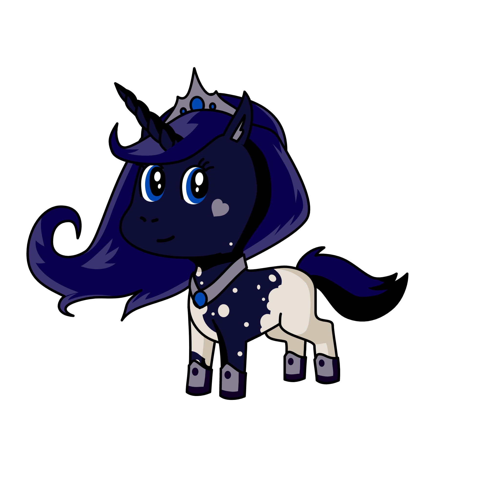 princess Luna, the unicorn