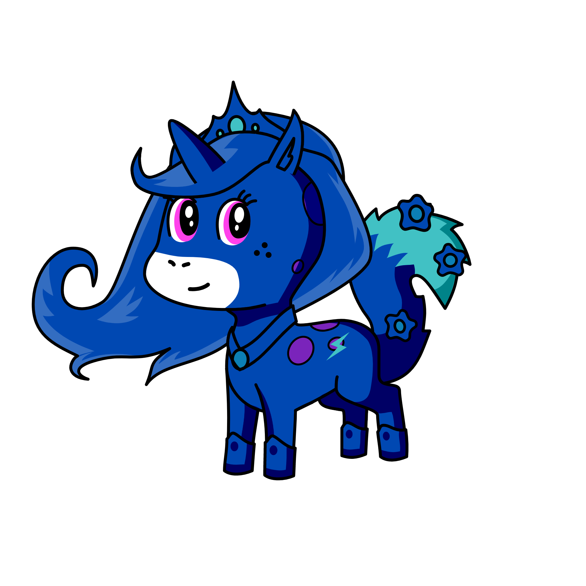 moonlight, the unicorn