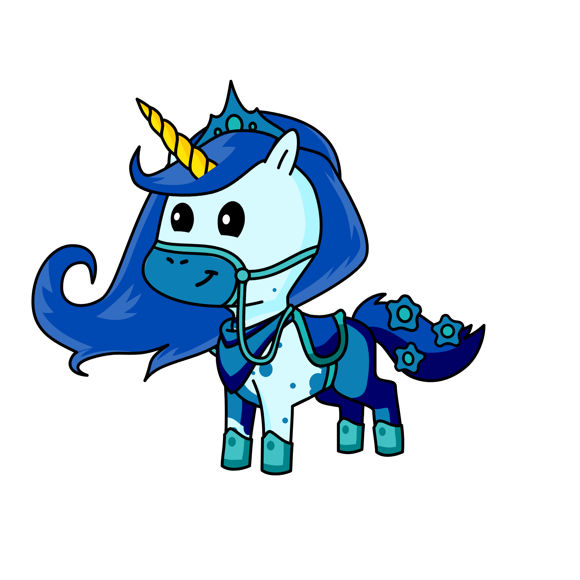 Queen Winter, the unicorn