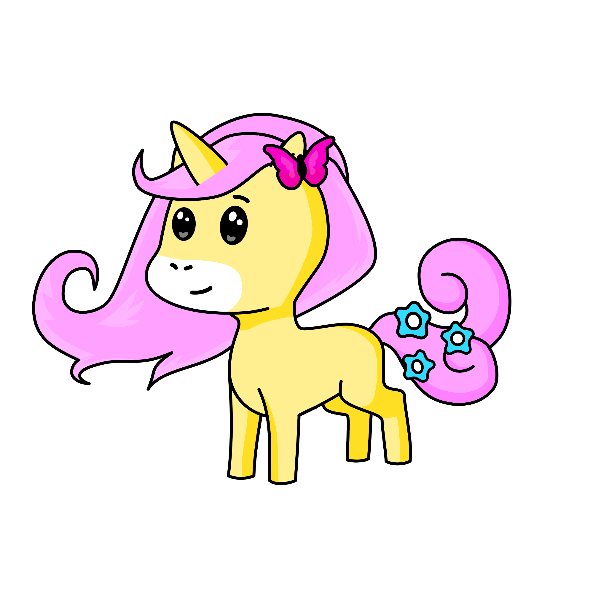 Fluttershy, the unicorn