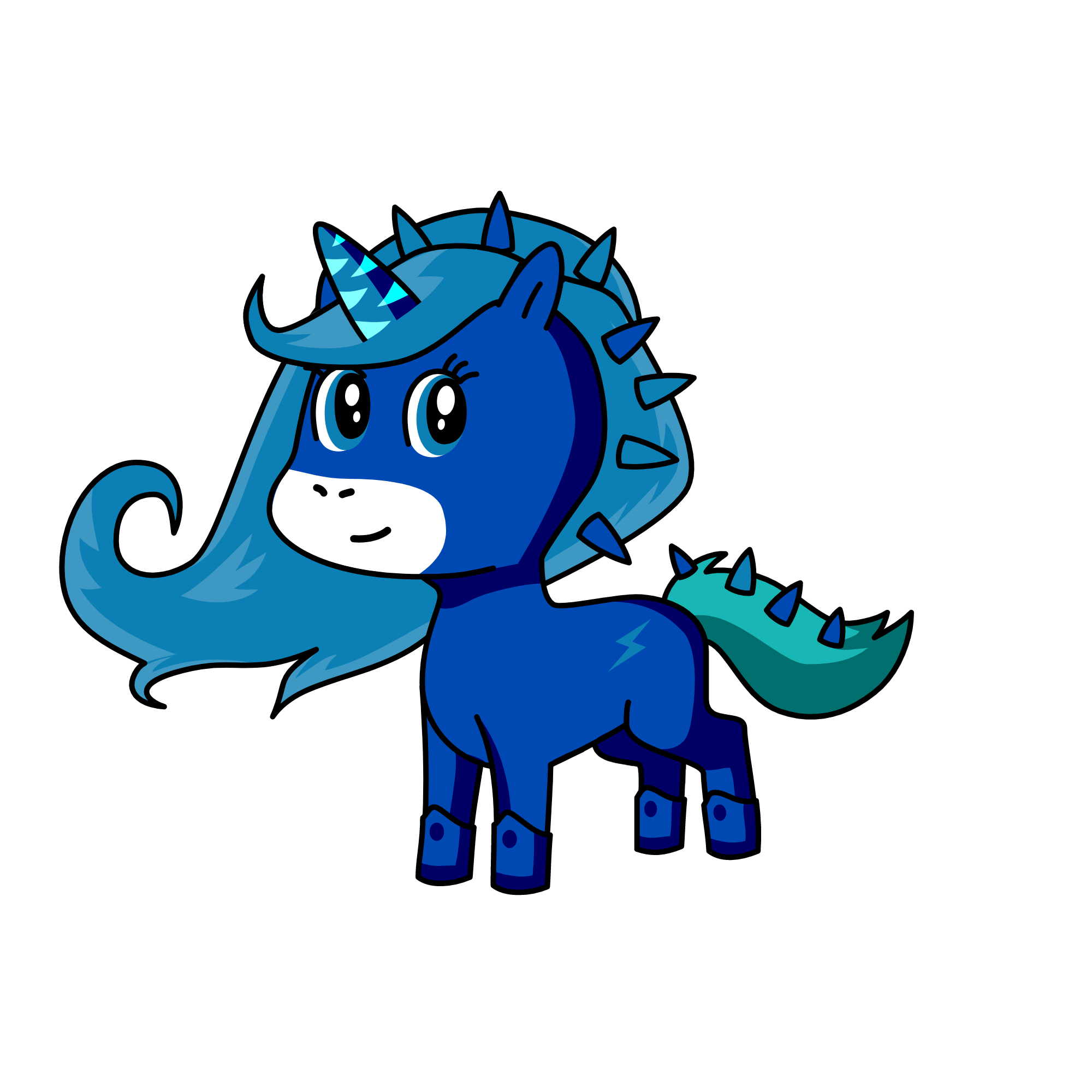 Snow Prince, the unicorn