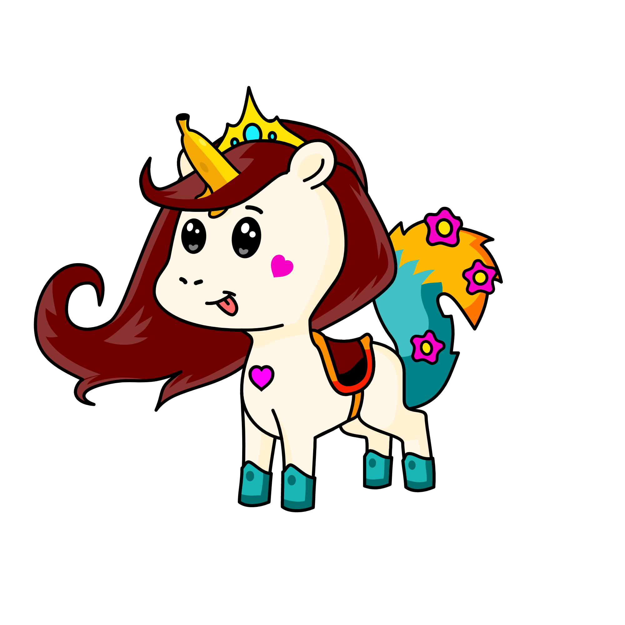 BANANA QUEEN, the unicorn