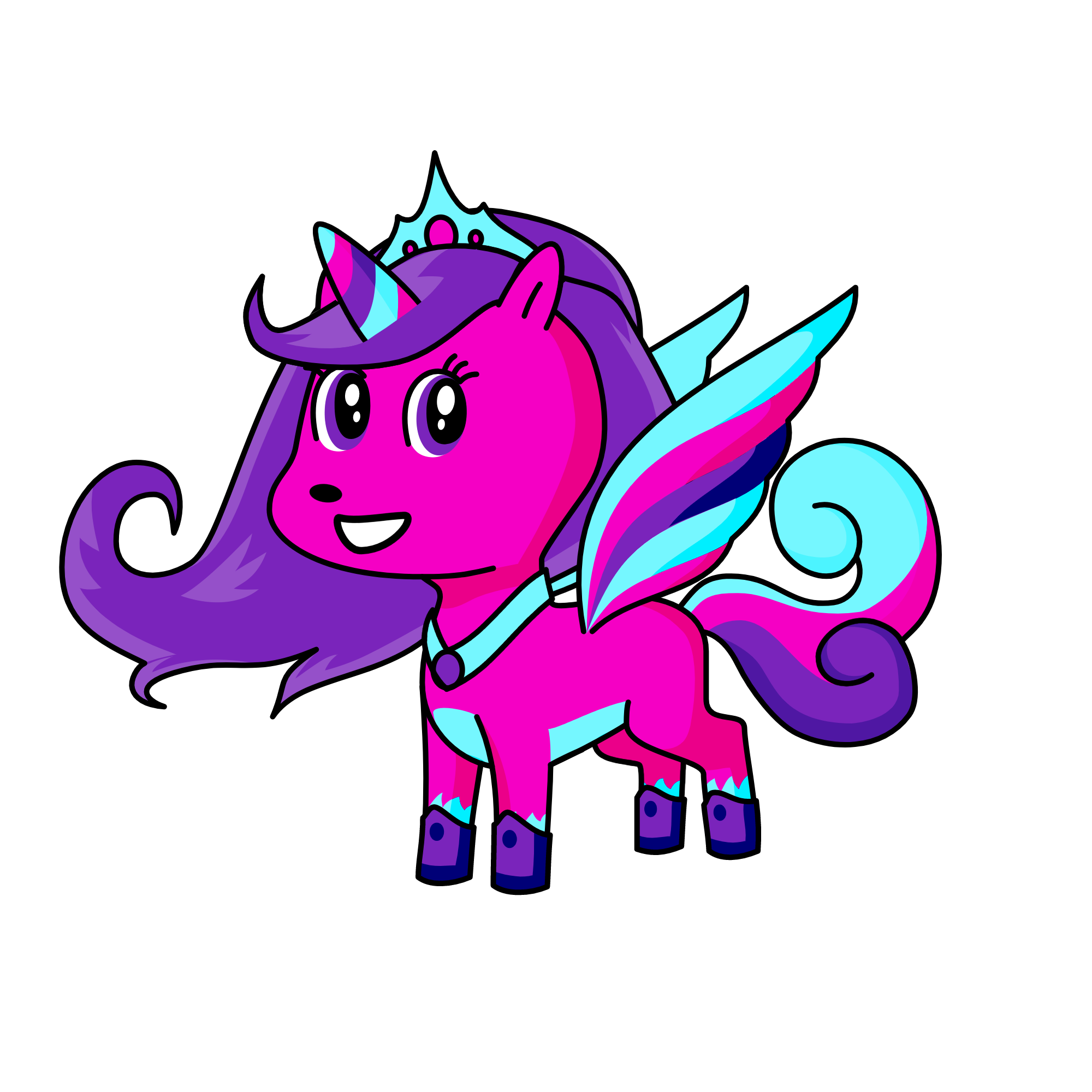 Princess Diana, the unicorn