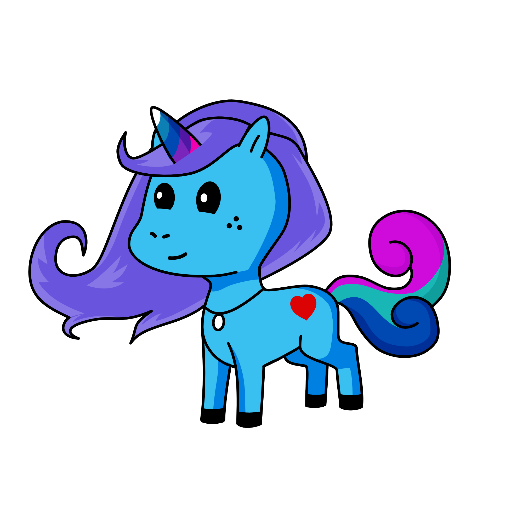 rainbow, the unicorn
