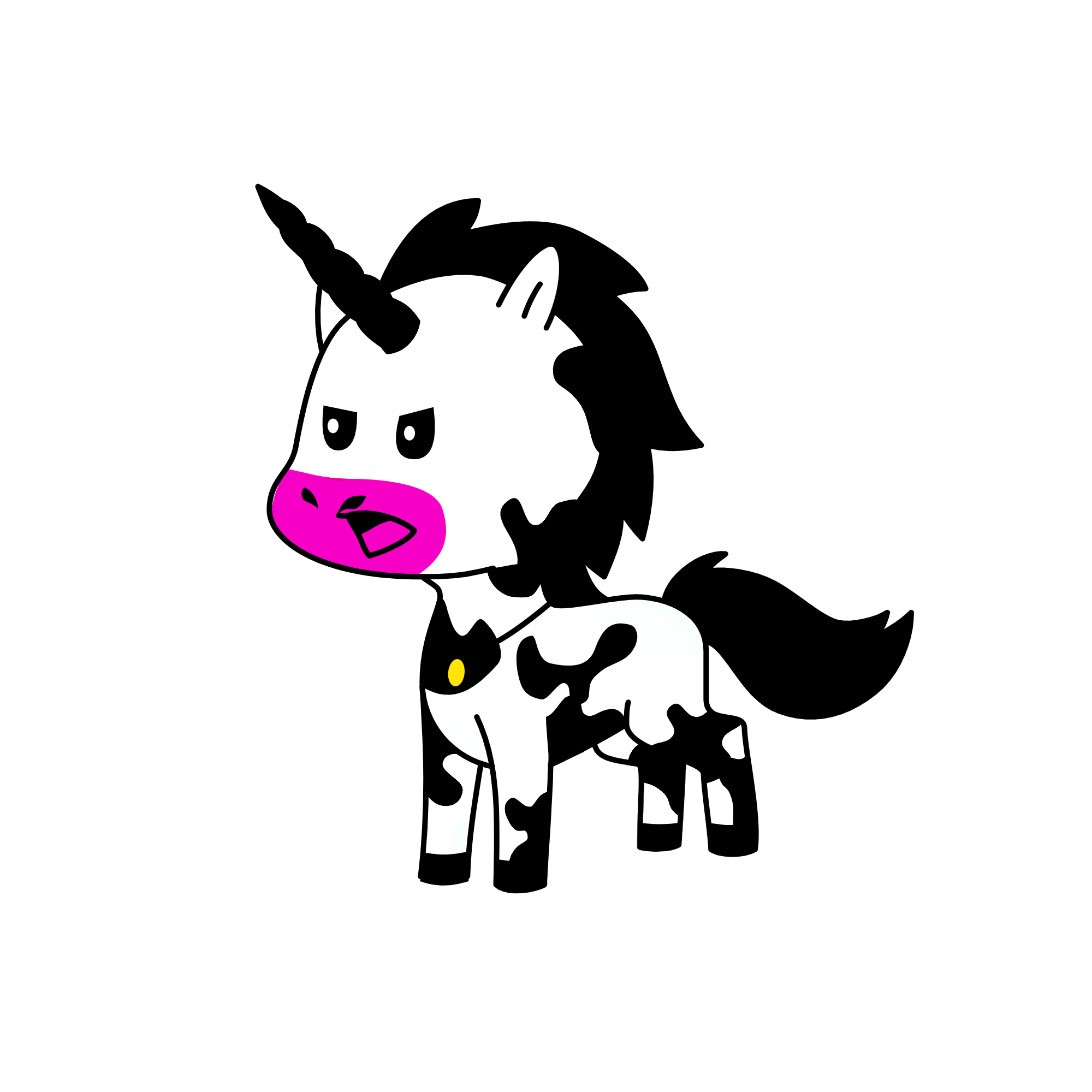 cow, the unicorn