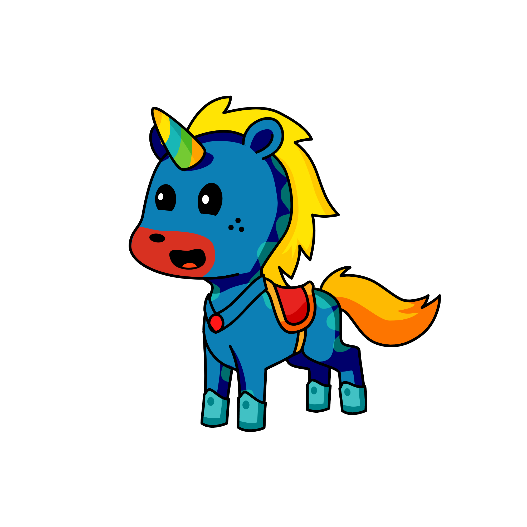 blui, the unicorn