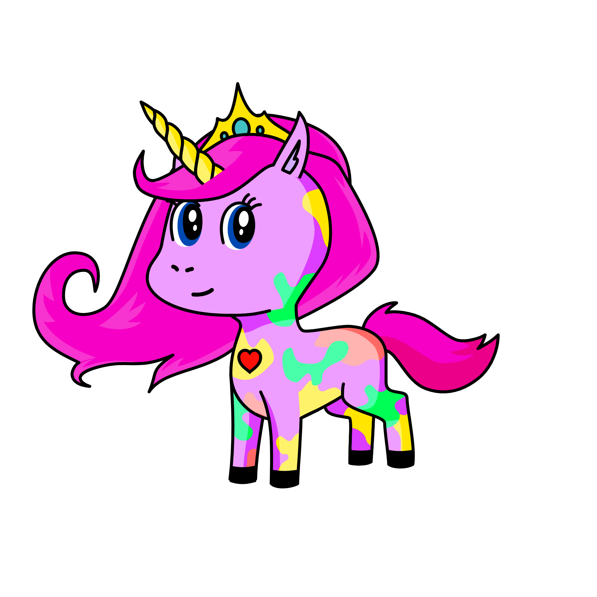 Powerfully, the unicorn