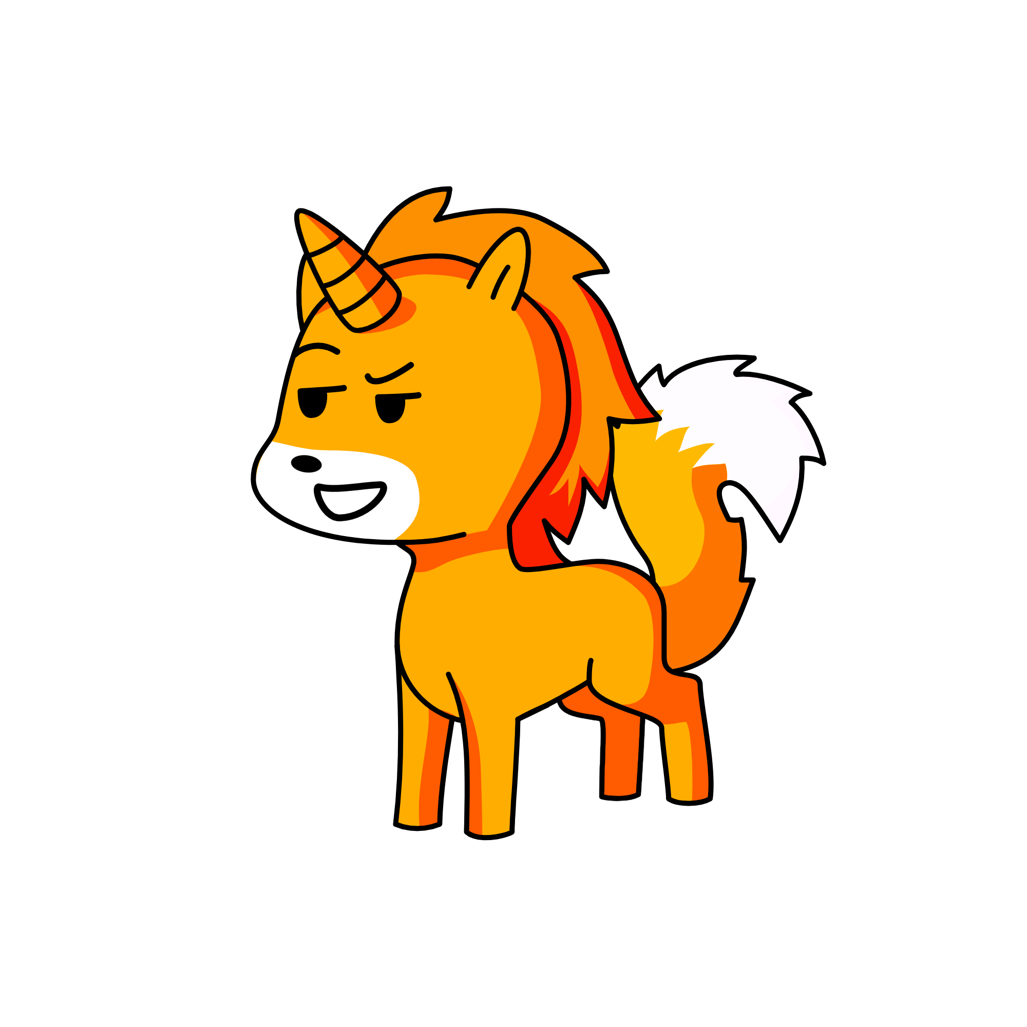 fox, the unicorn