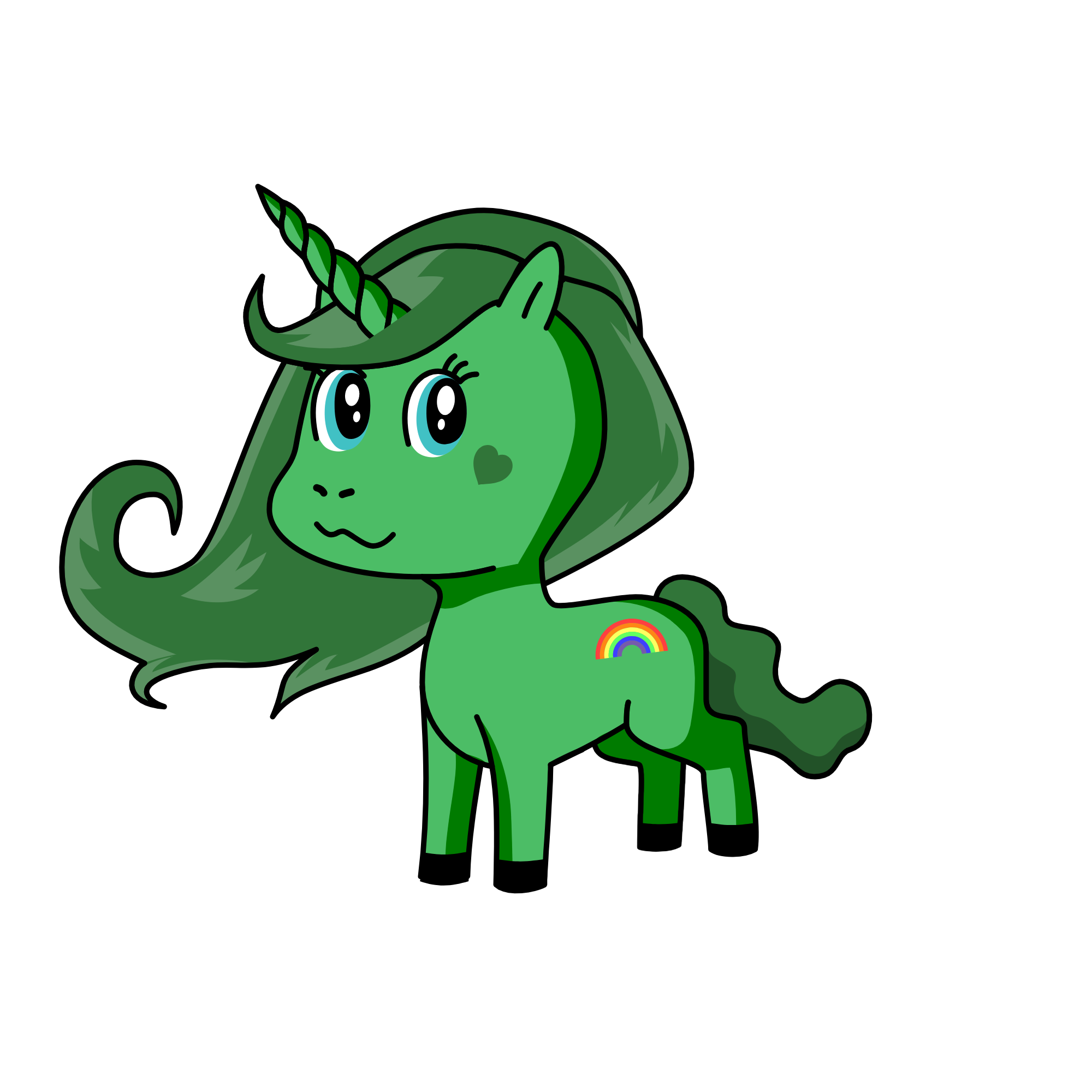Greenicorn, the unicorn
