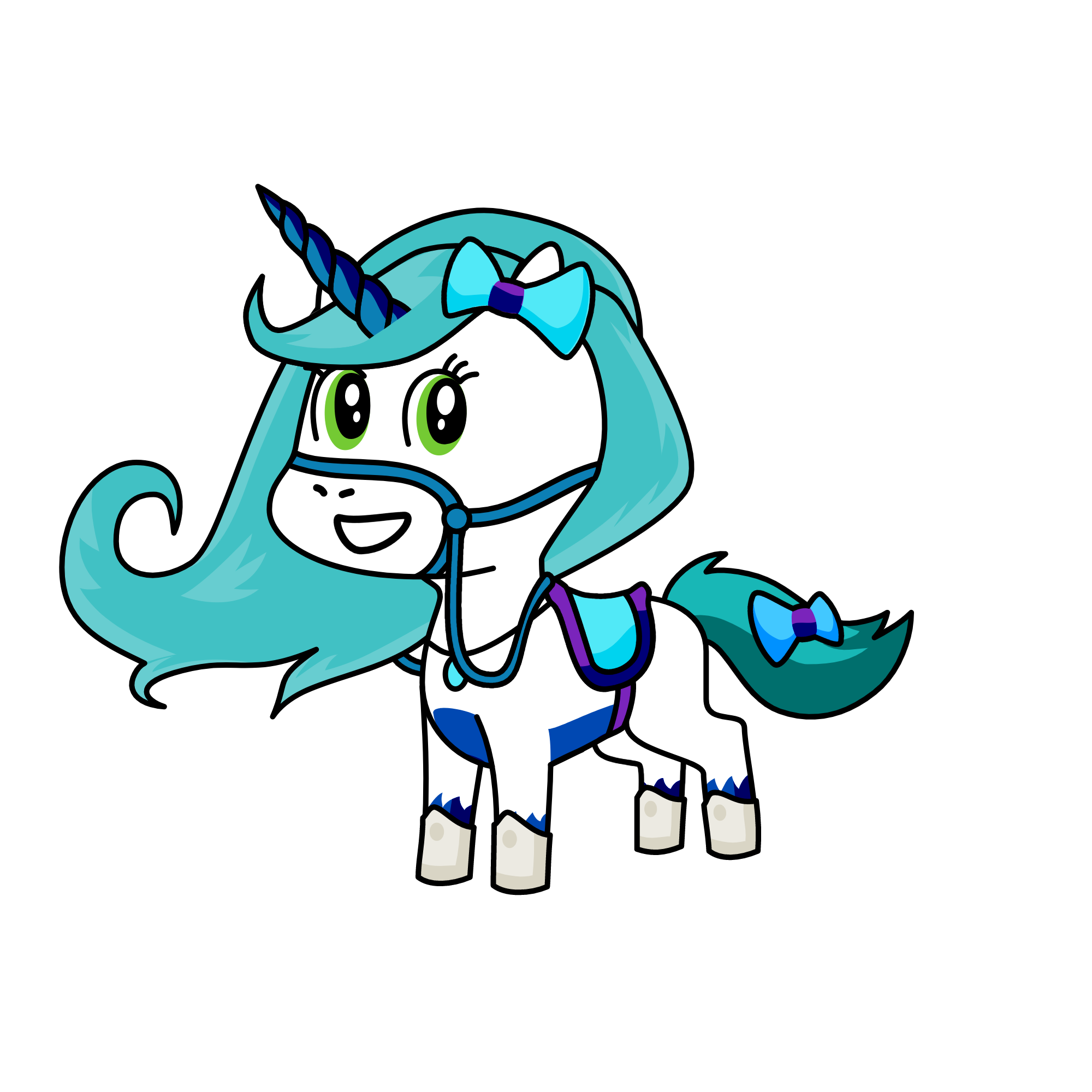 Cloudy, the unicorn