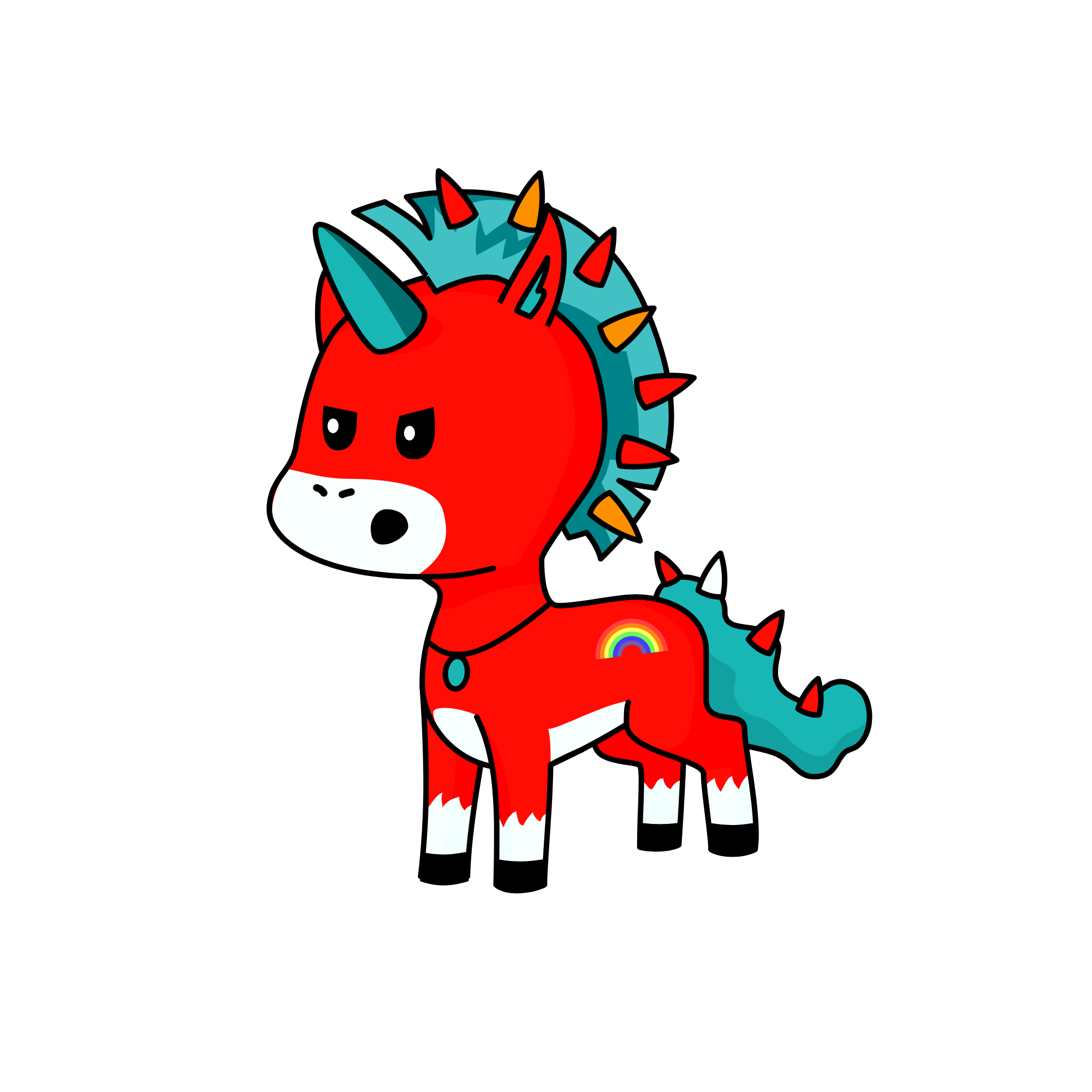 spike ball, the unicorn