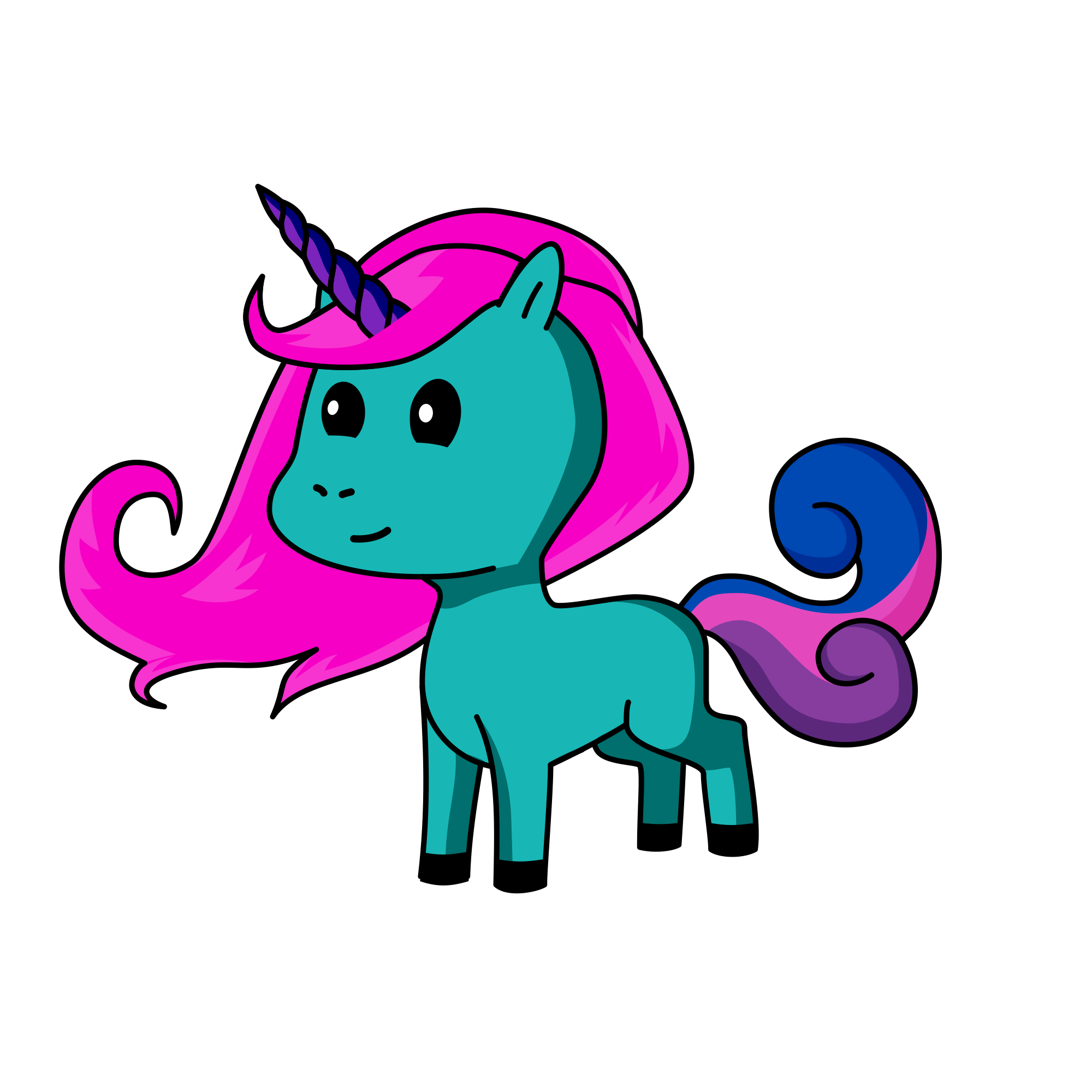 Pinky , the unicorn