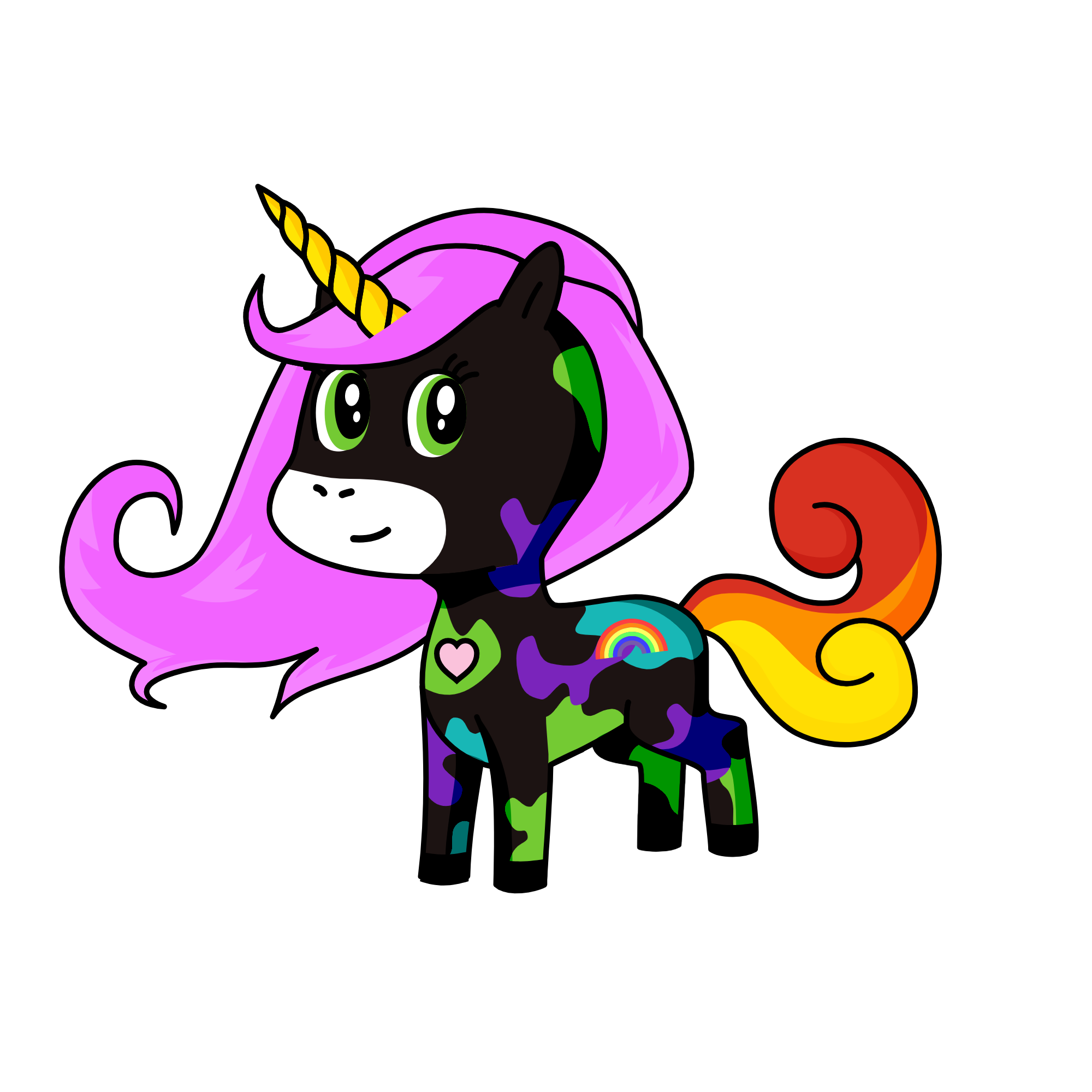 POPPY the PRIDE unicorn, the unicorn