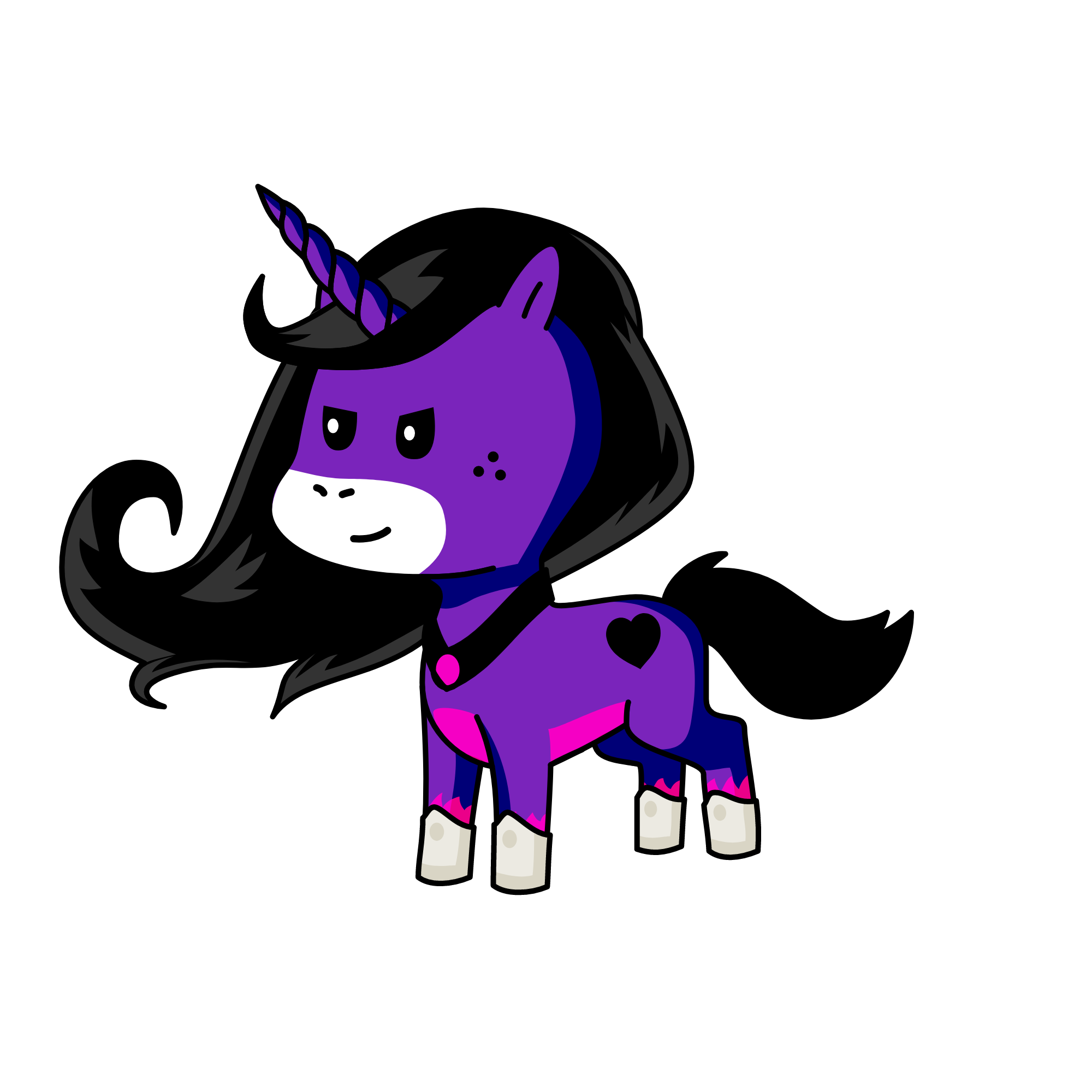 Evil, the unicorn