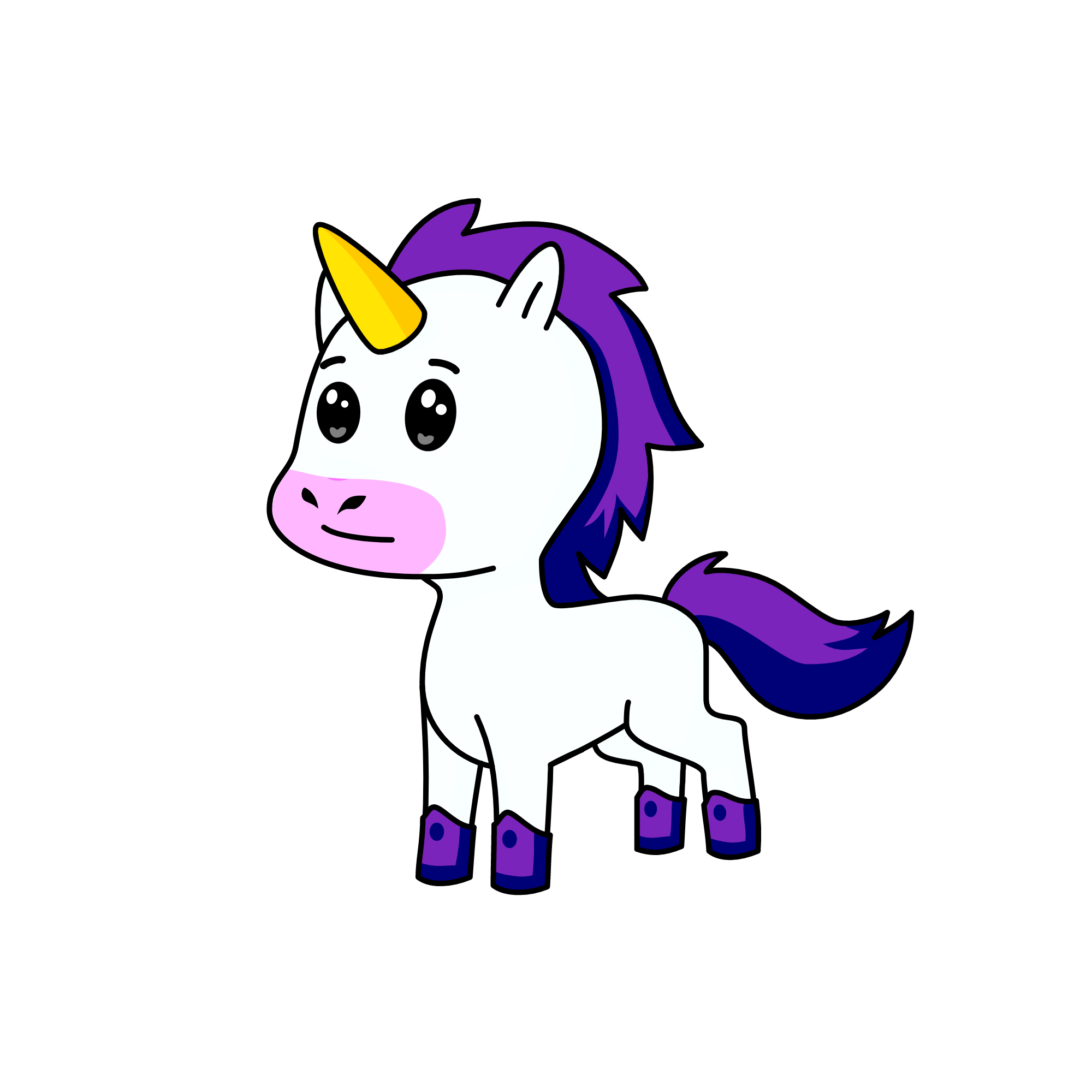 my plush, the unicorn