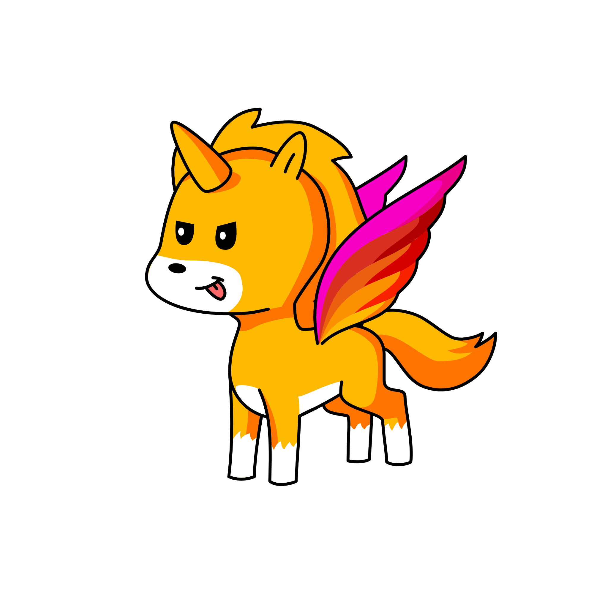 fox, the unicorn