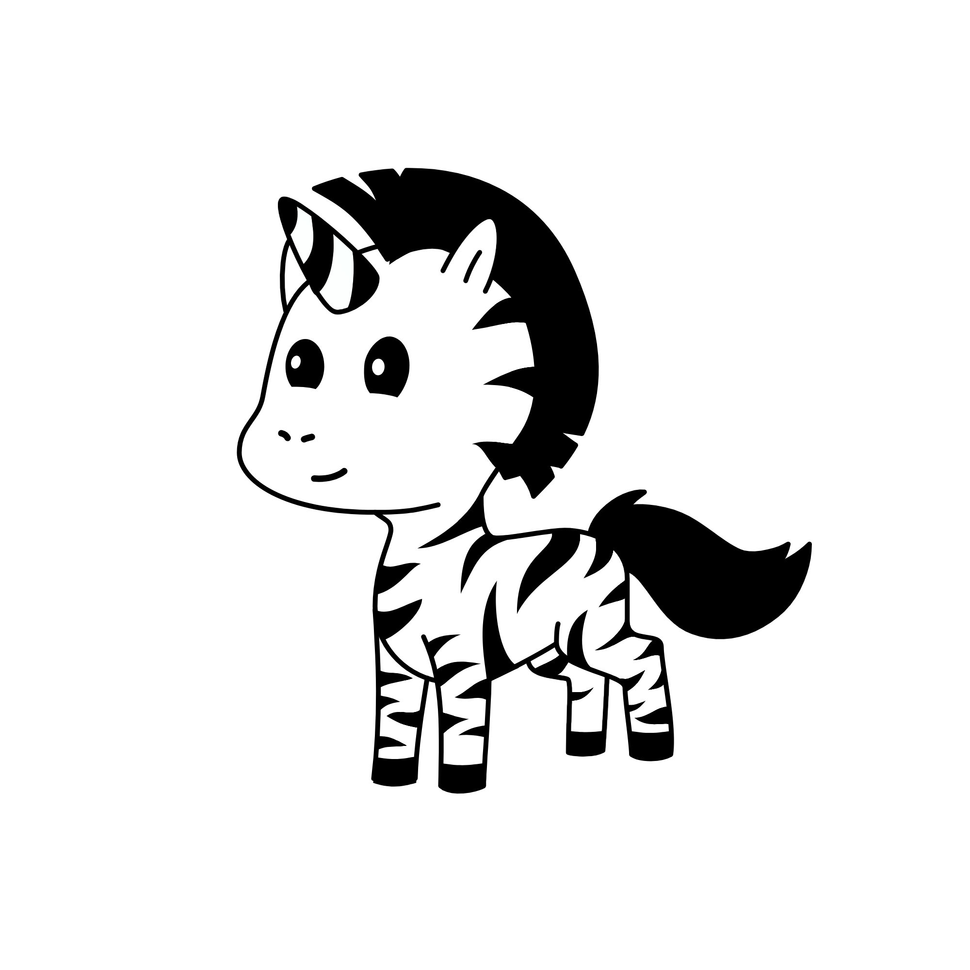zebra, the unicorn