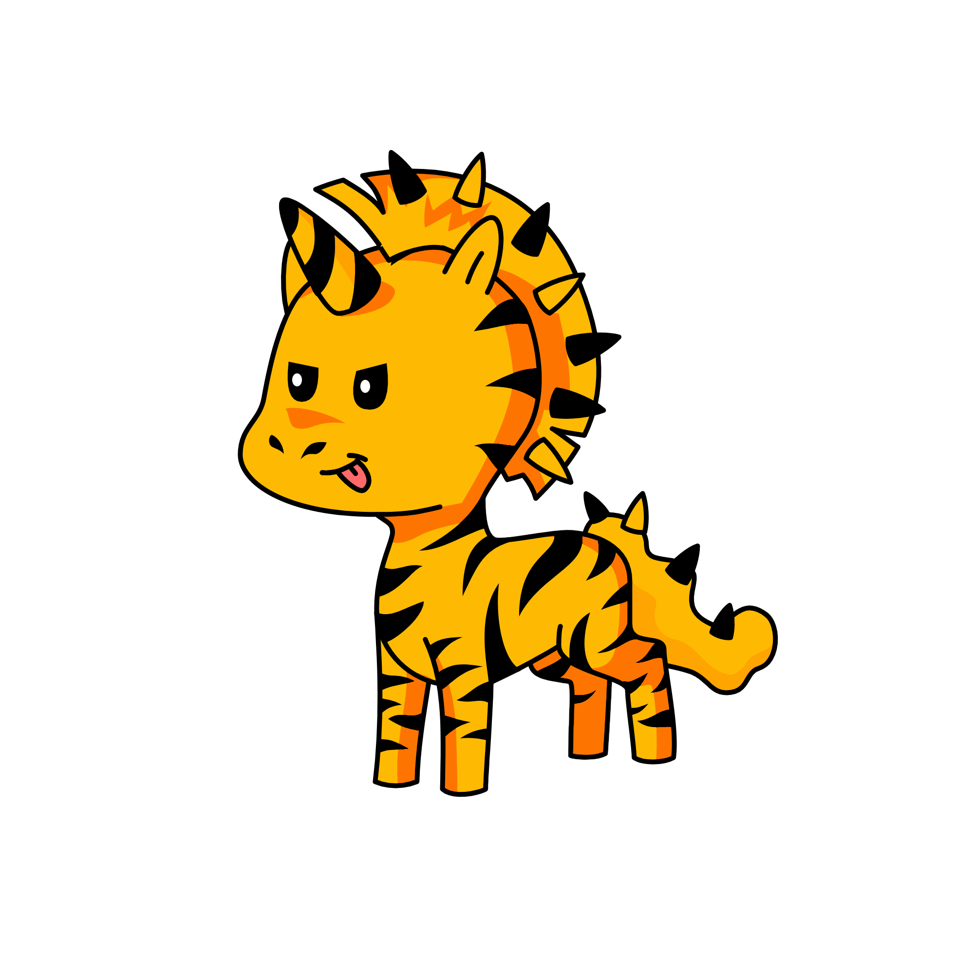 tiger, the unicorn