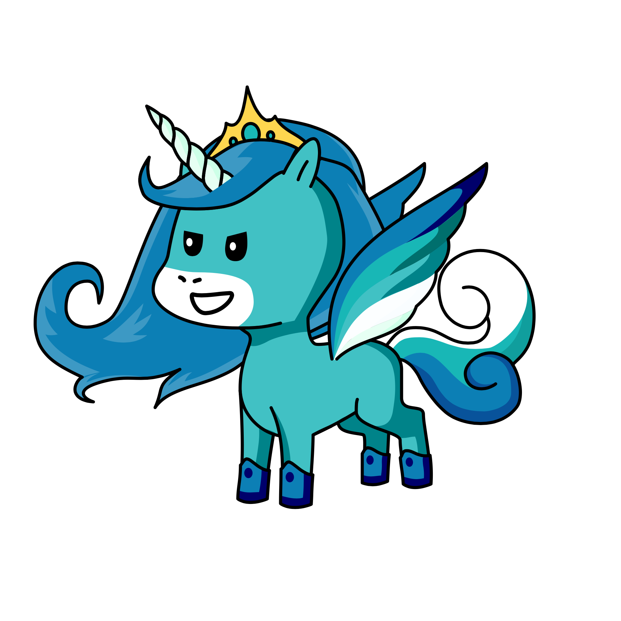 Evil ice queen, the unicorn
