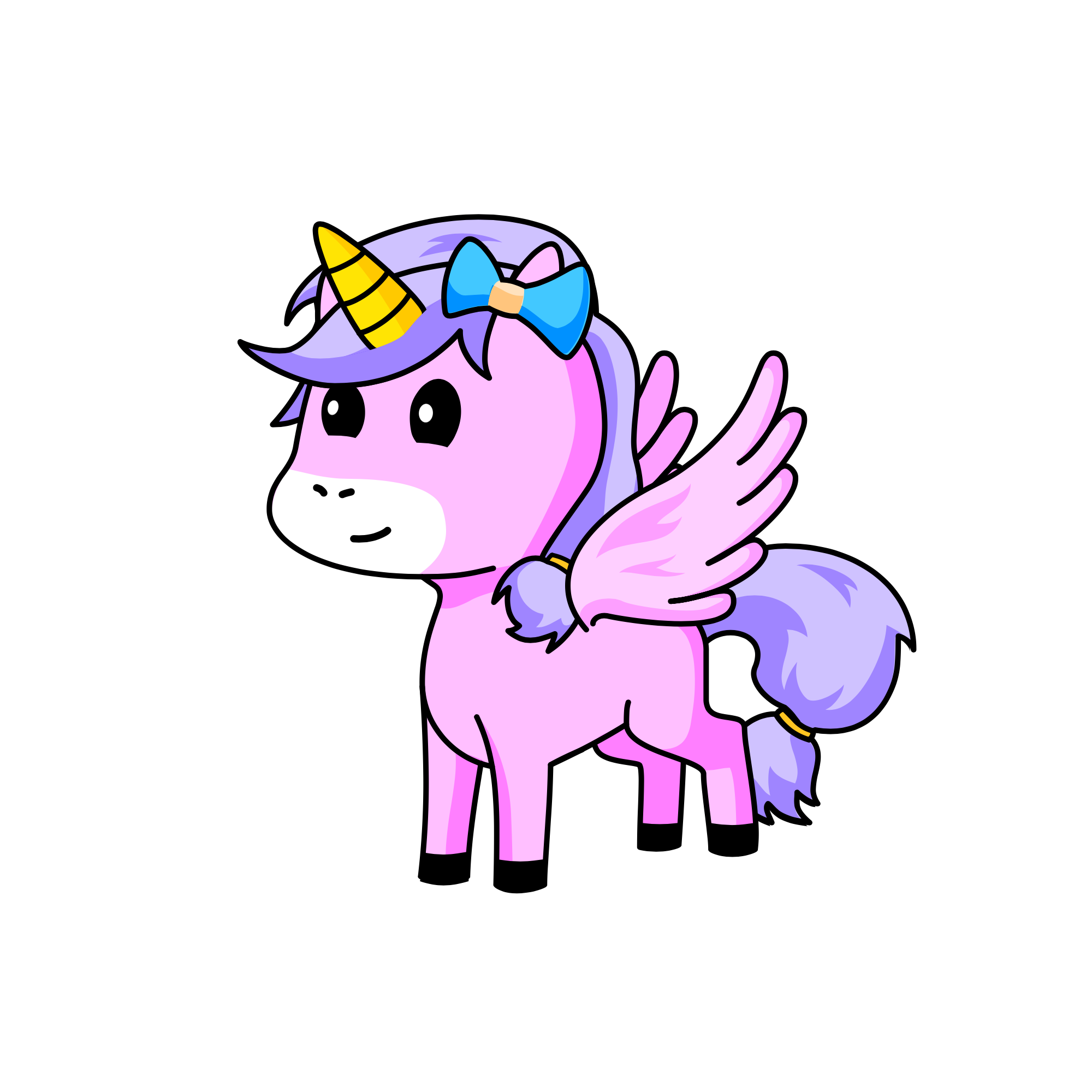 Pink pearl , the unicorn