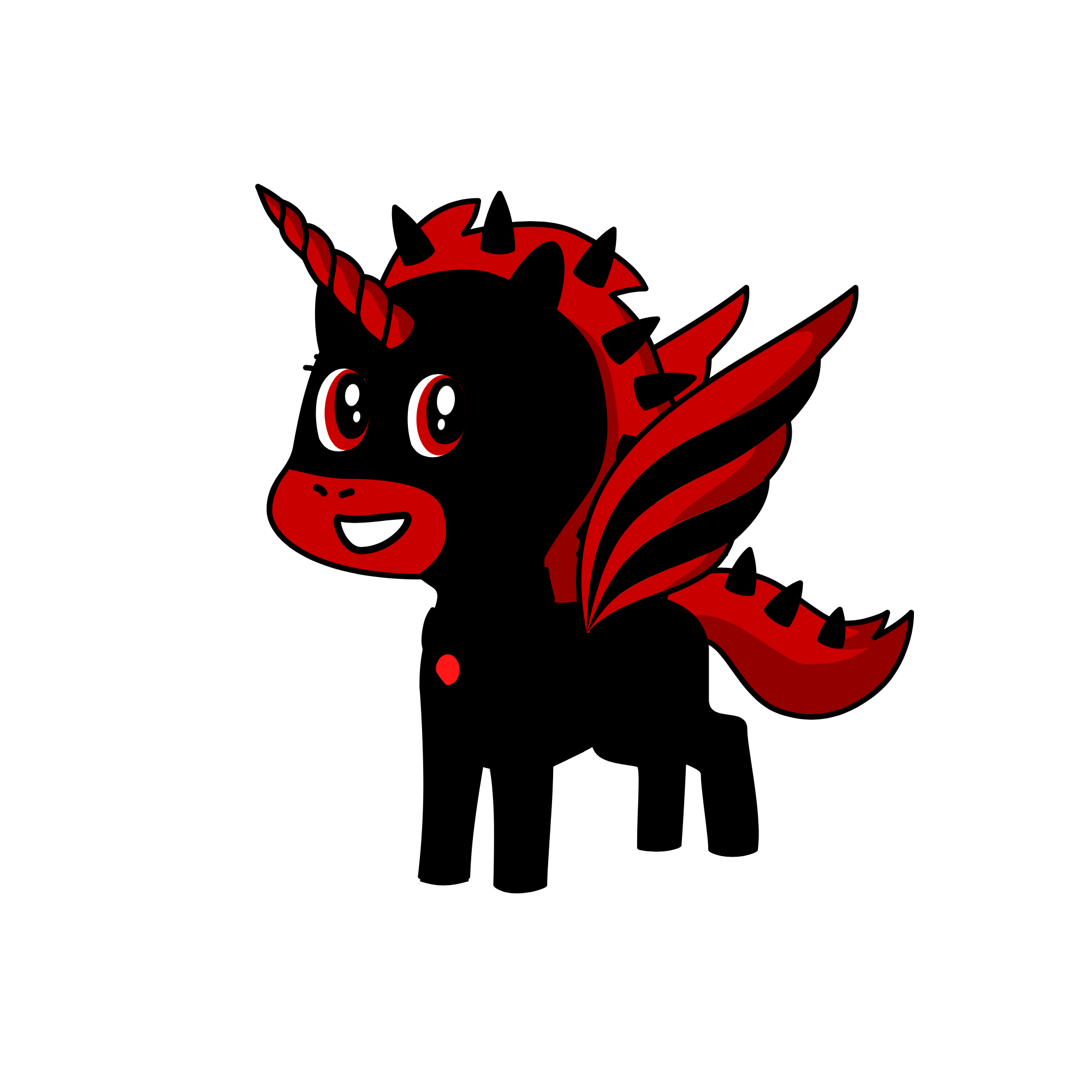 Red midnight, the unicorn