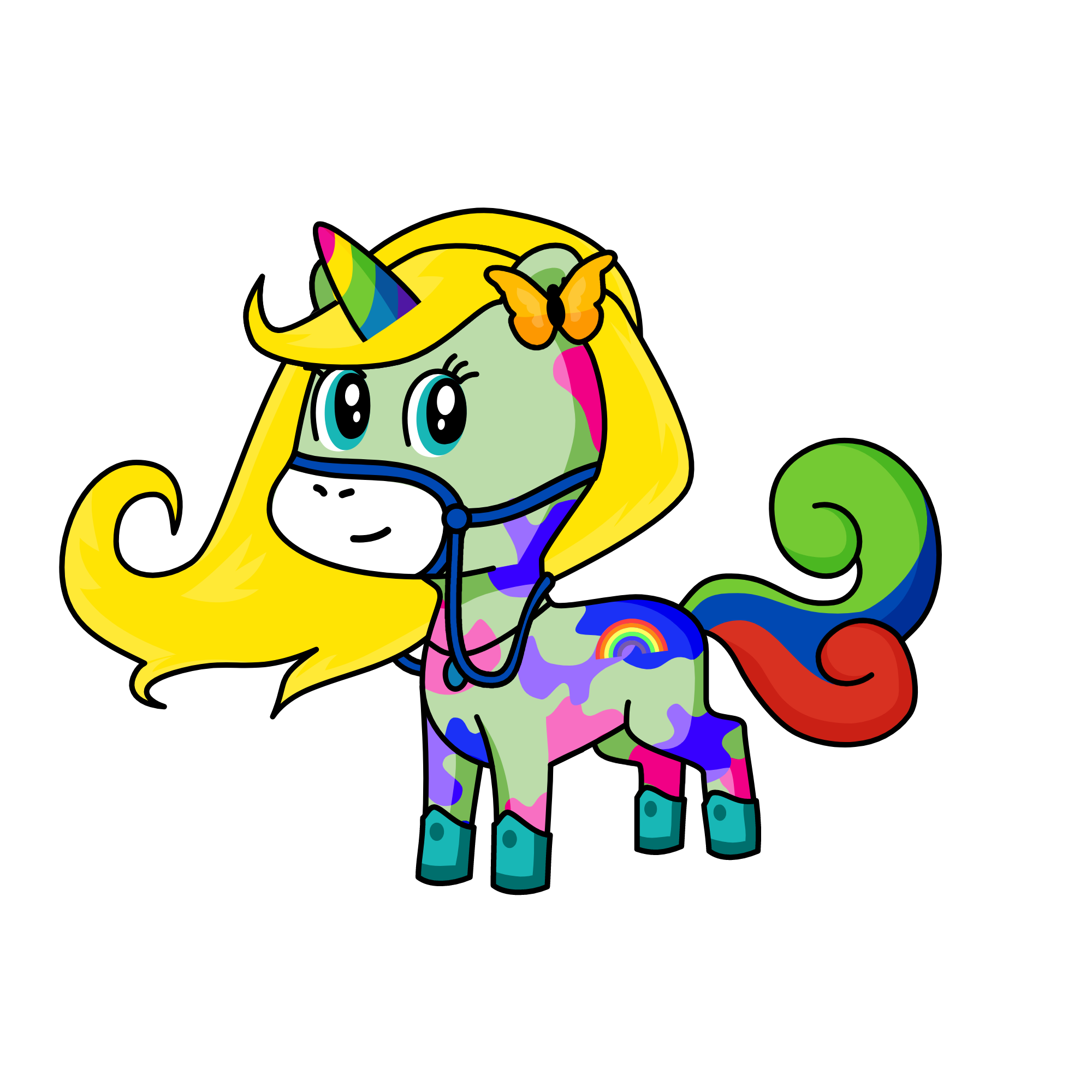 Butterflies, the unicorn