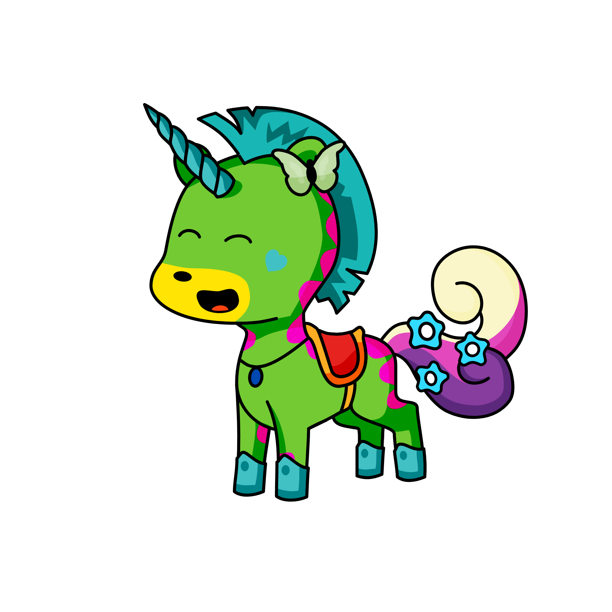 Butterflies ll, the unicorn