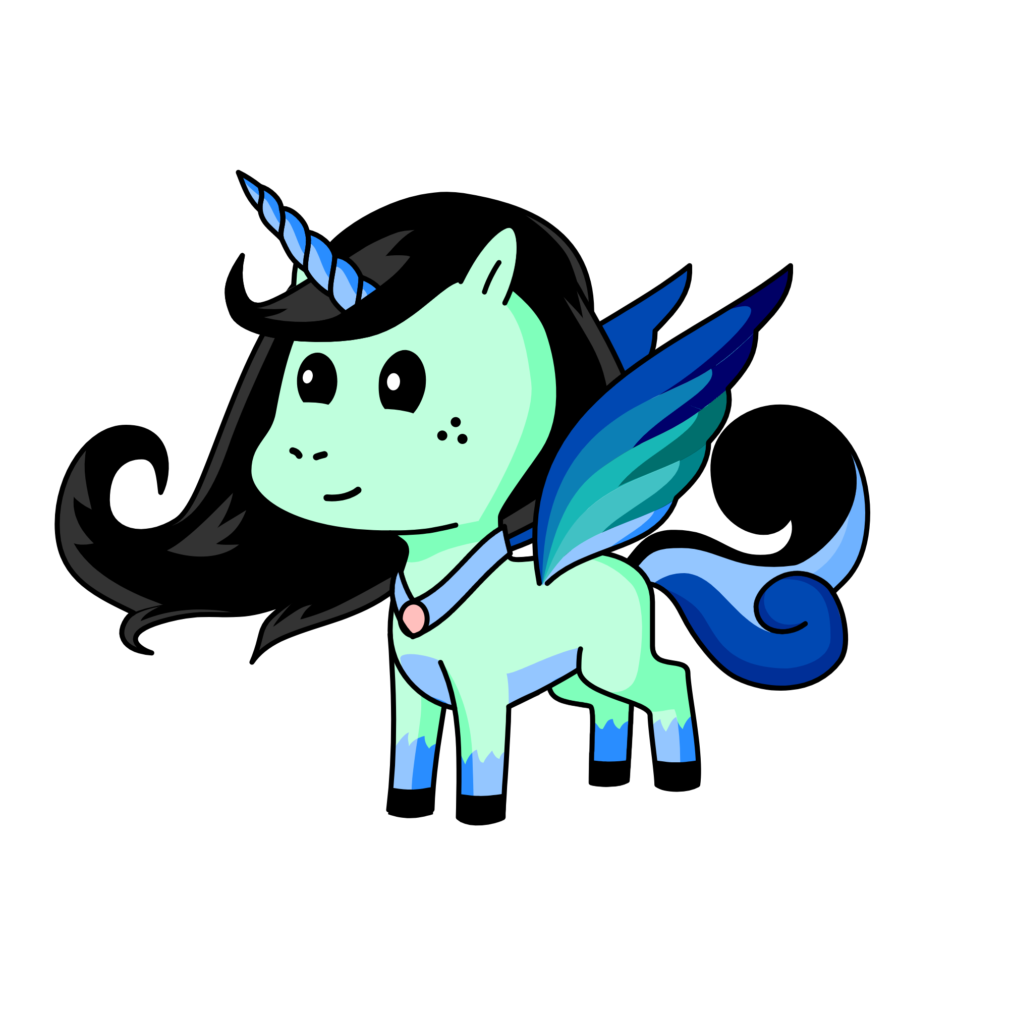 Water Mint, the unicorn