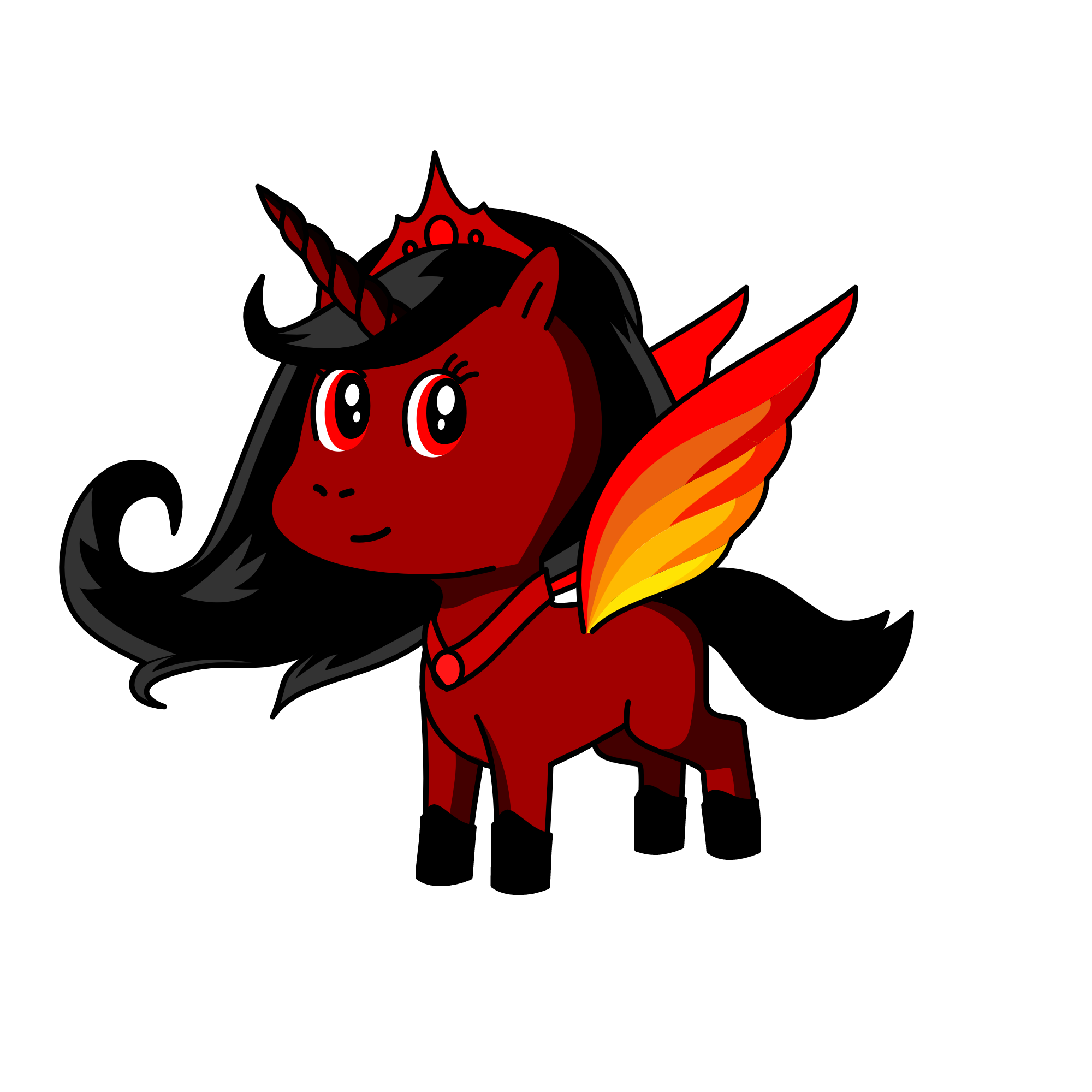 Dark night, the unicorn